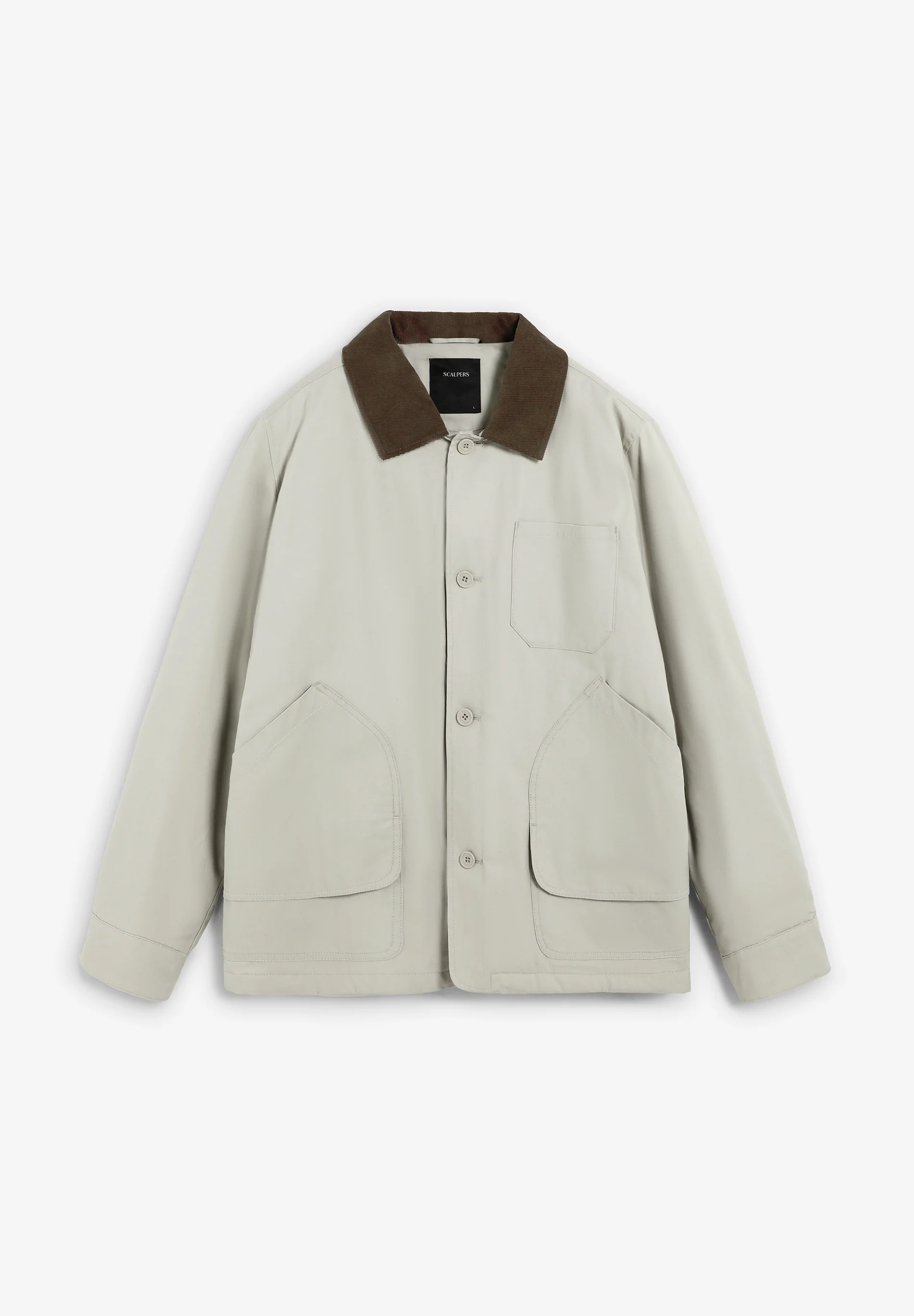CHAQUETA CUELLO PANA CONTRASTE