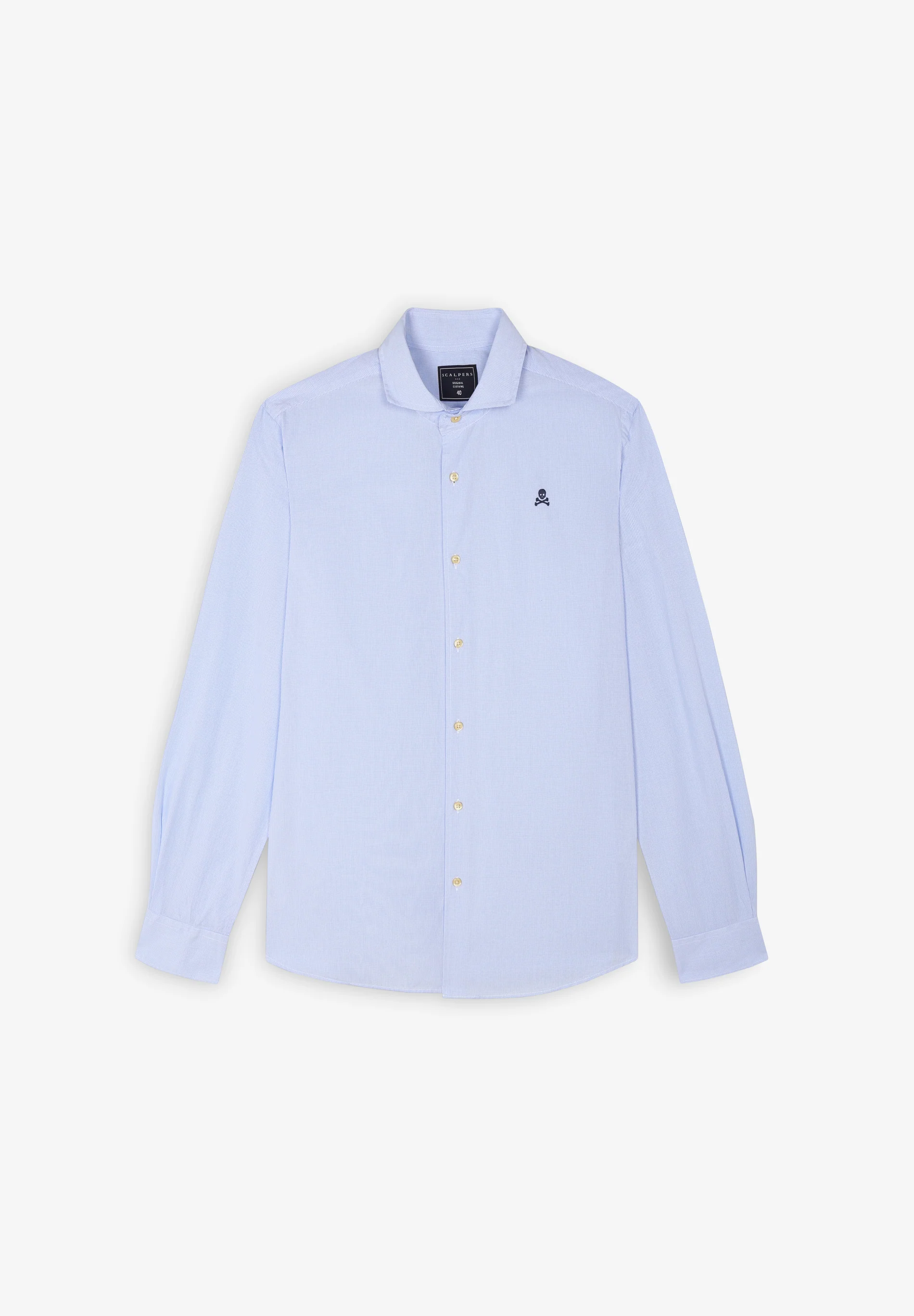 CAMISA VESTIR CUADROS CALAVERA CONTRASTE