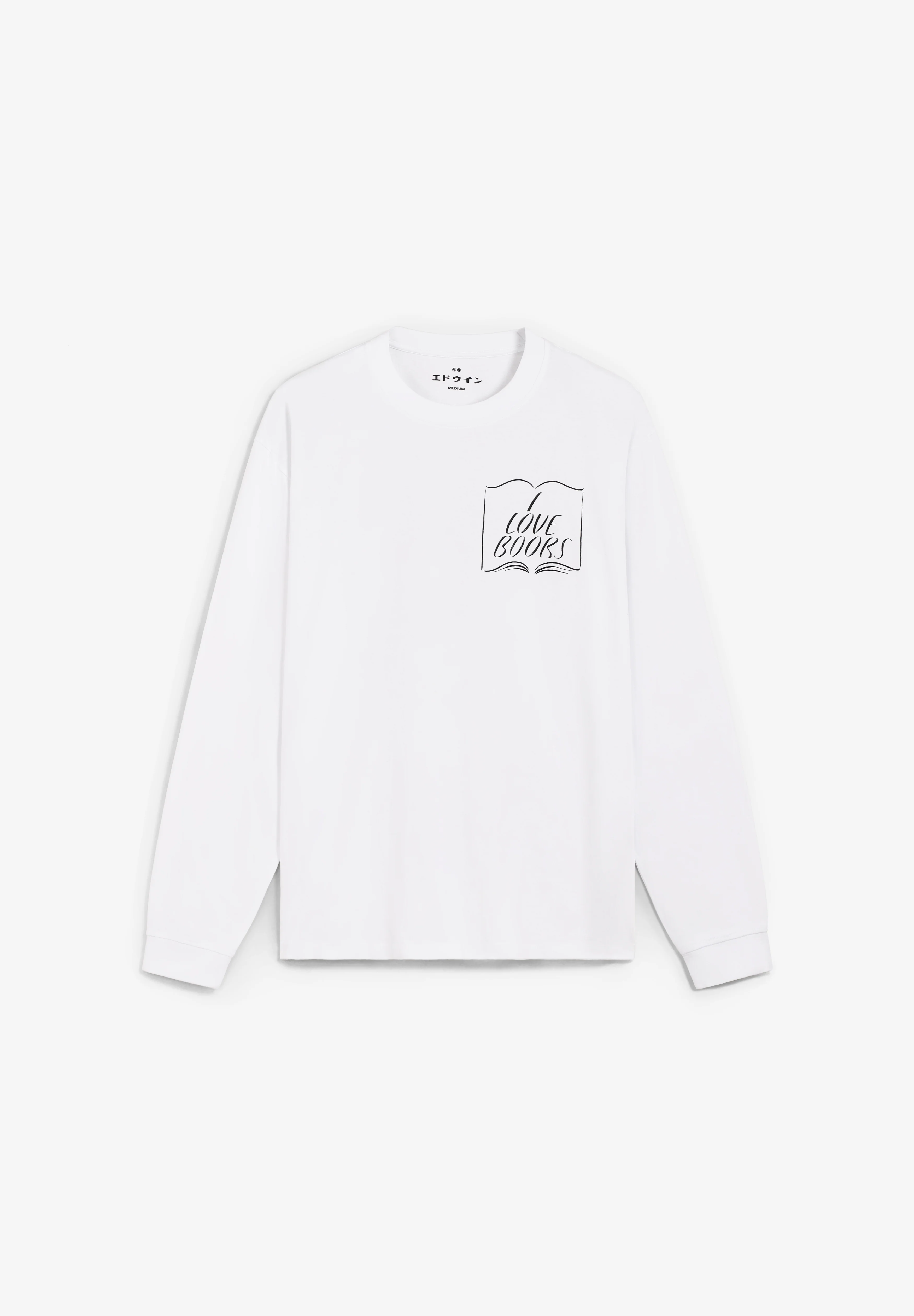 EDWIN | CAMISETA MANGA LARGA I LOVE BOOKS