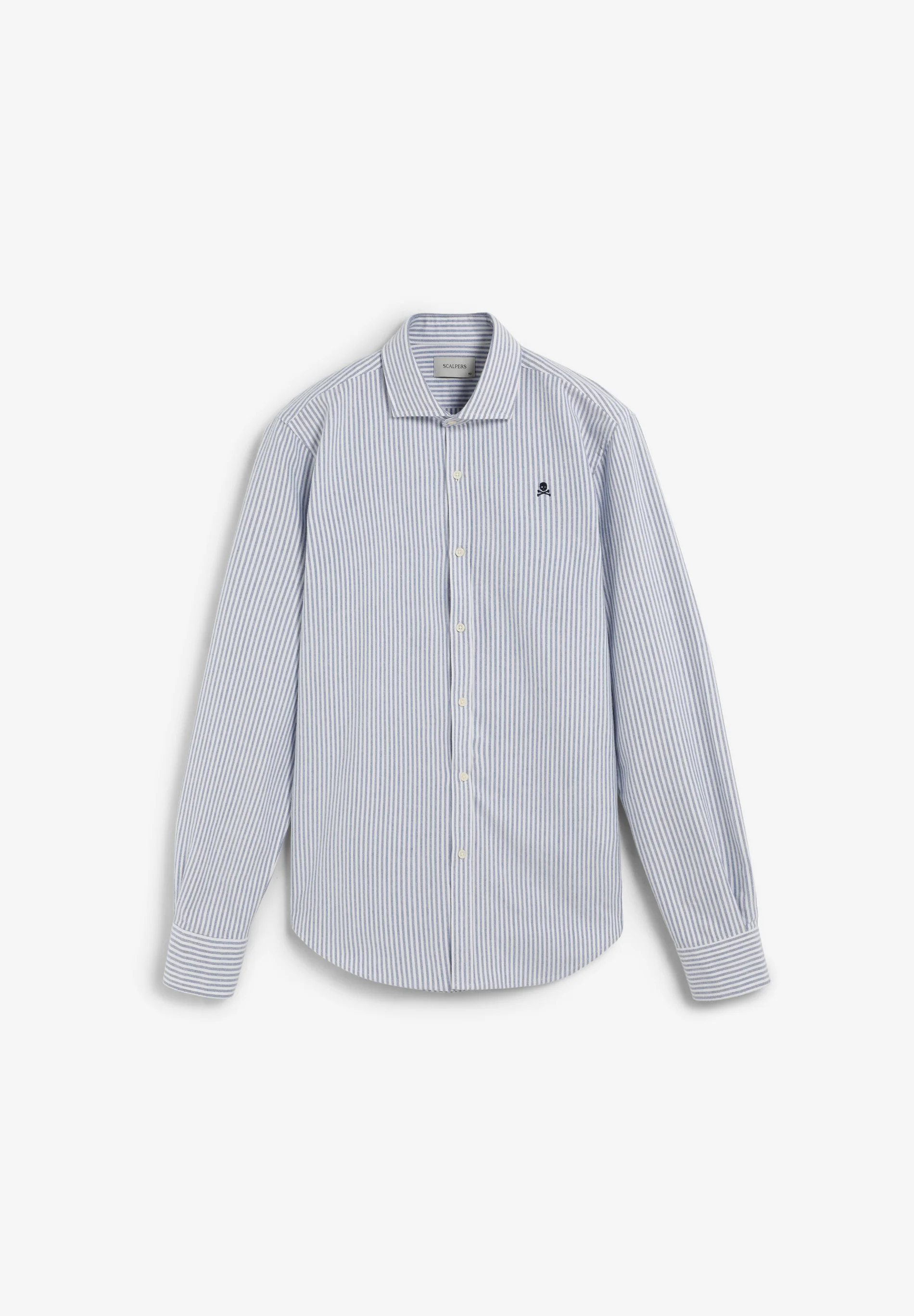 CAMISA OXFORD RAYAS CALAVERA