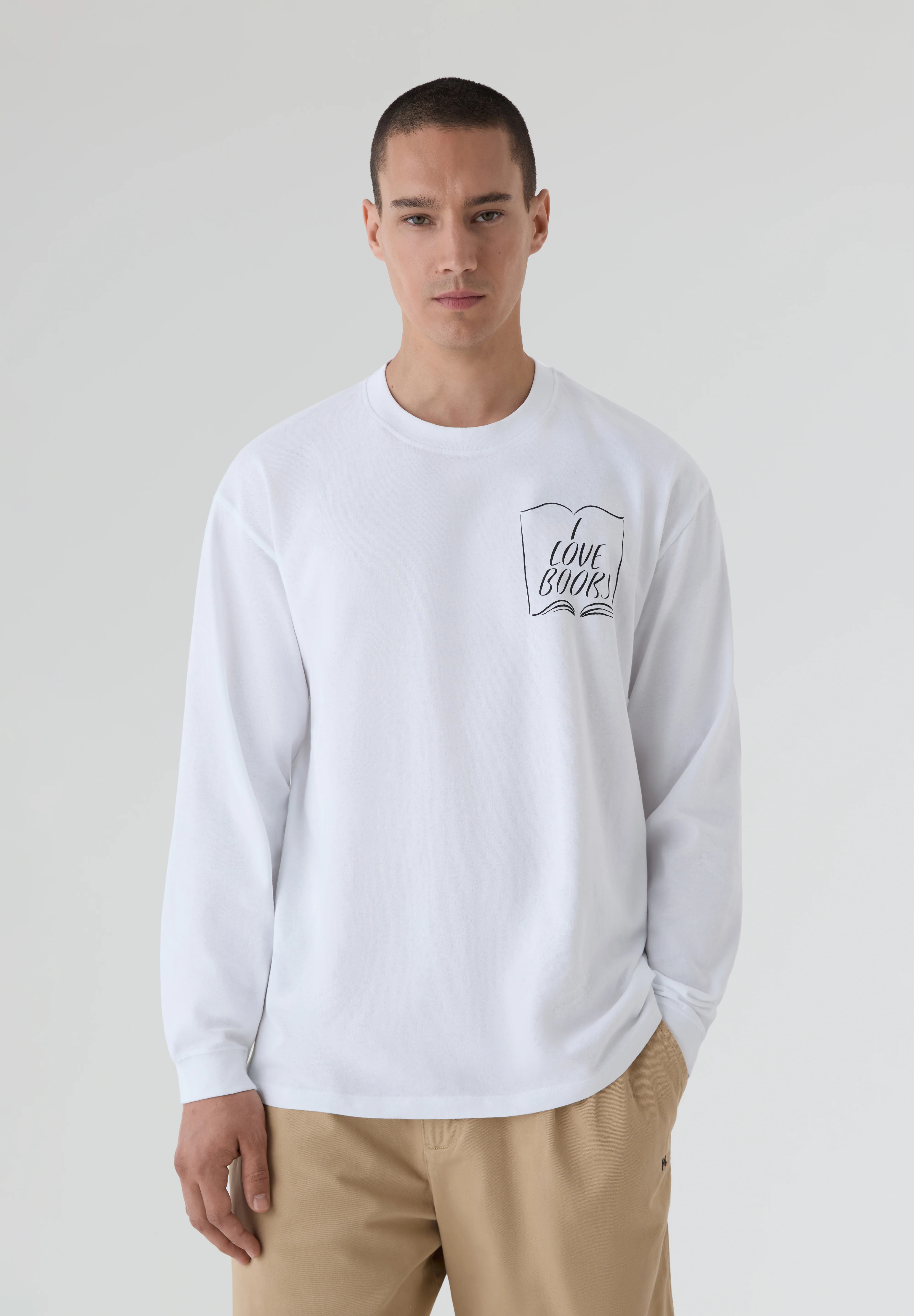 EDWIN | CAMISETA MANGA LARGA I LOVE BOOKS