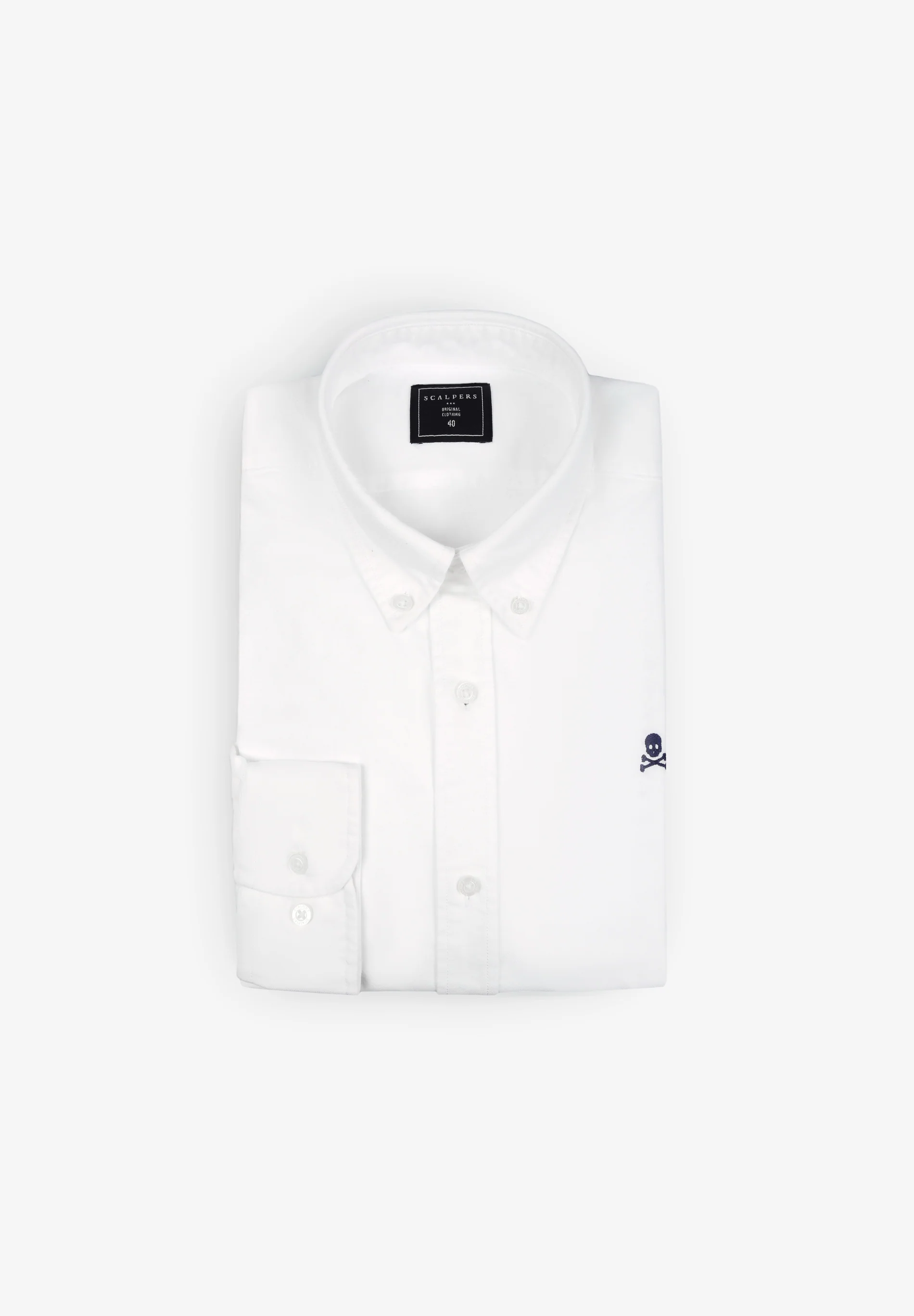 CAMISA OXFORD CALAVERA CONTRASTE
