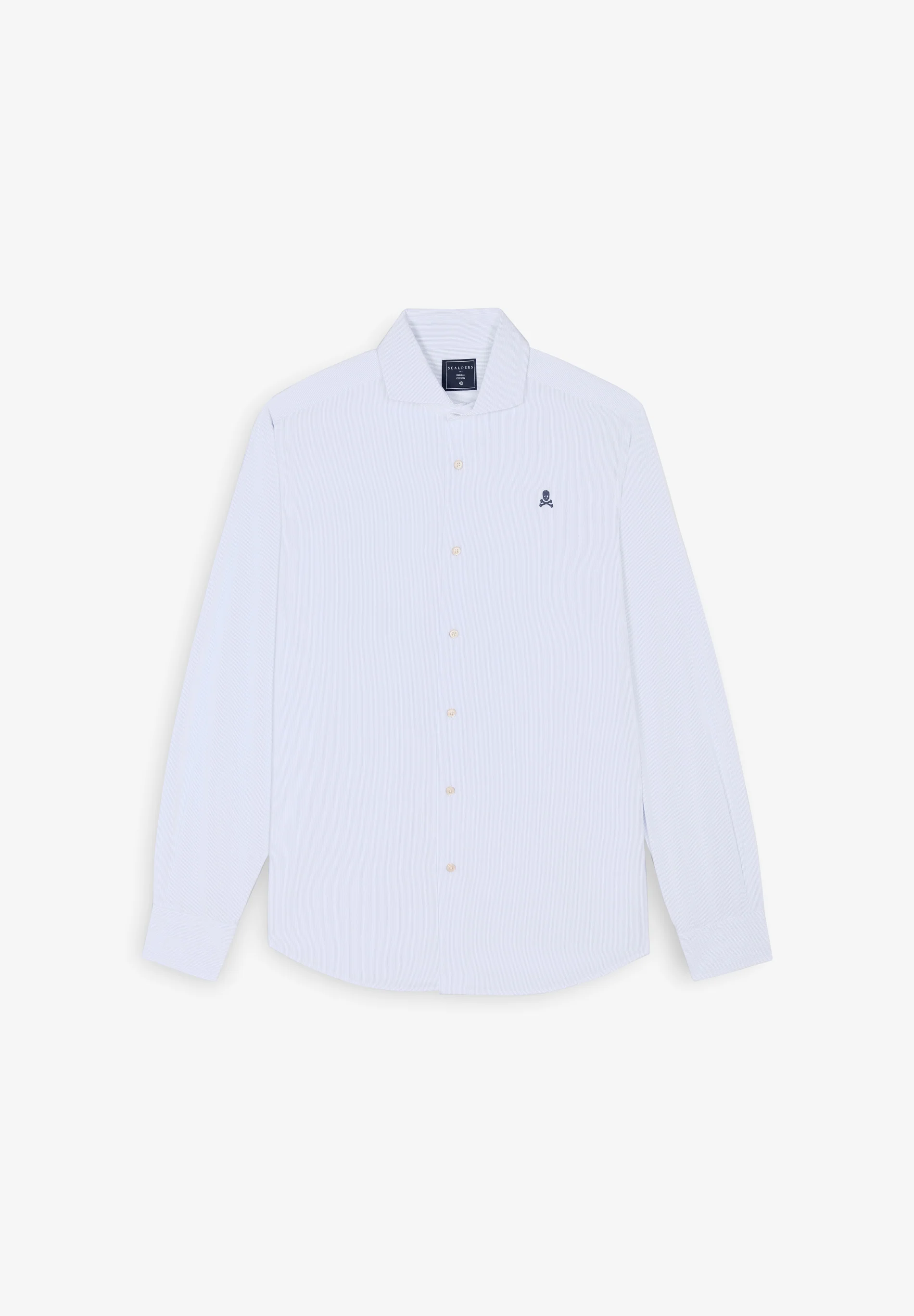CAMISA VESTIR RAYAS CALAVERA CONTRASTE