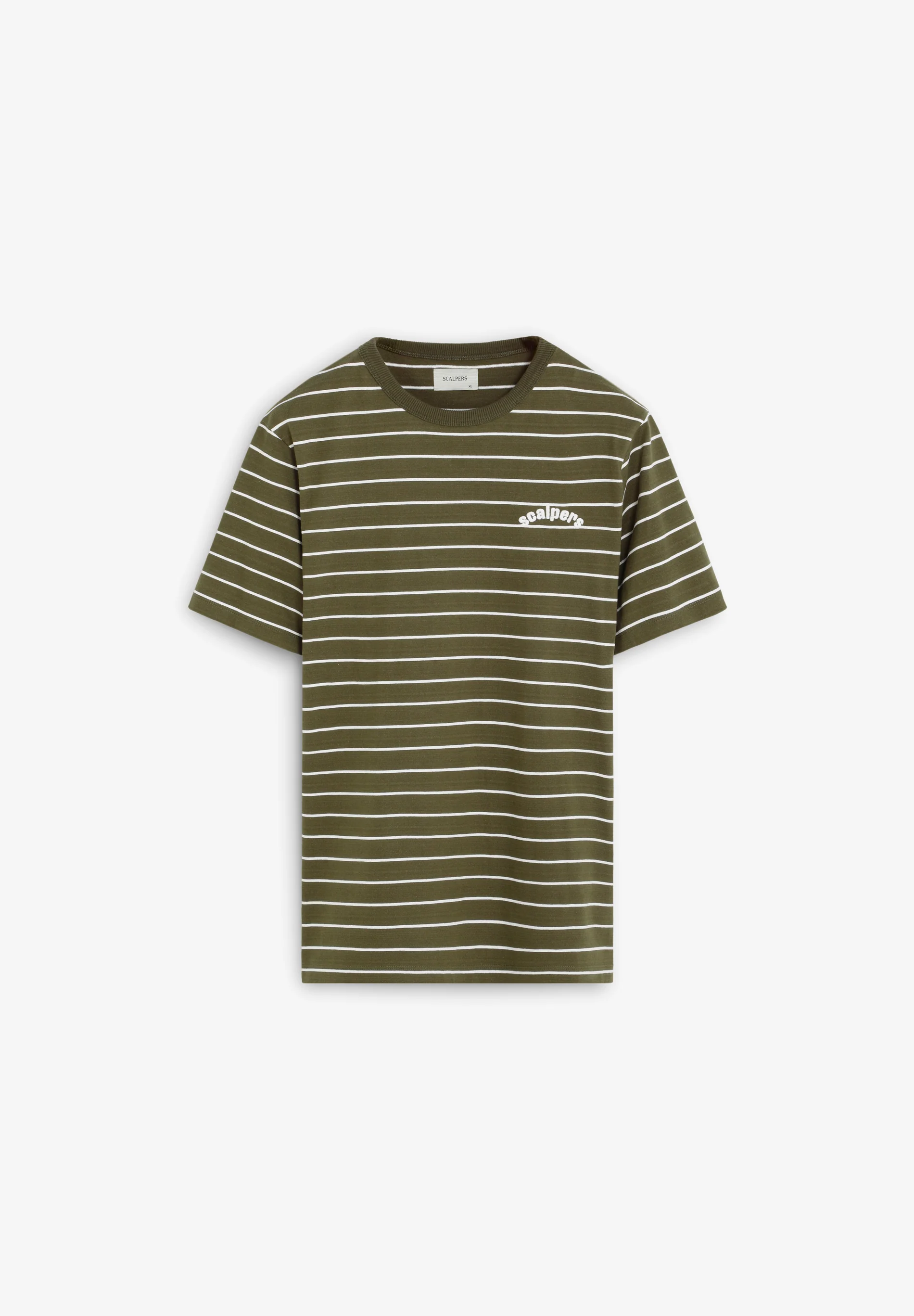 SCSTRIPESEMB TEE