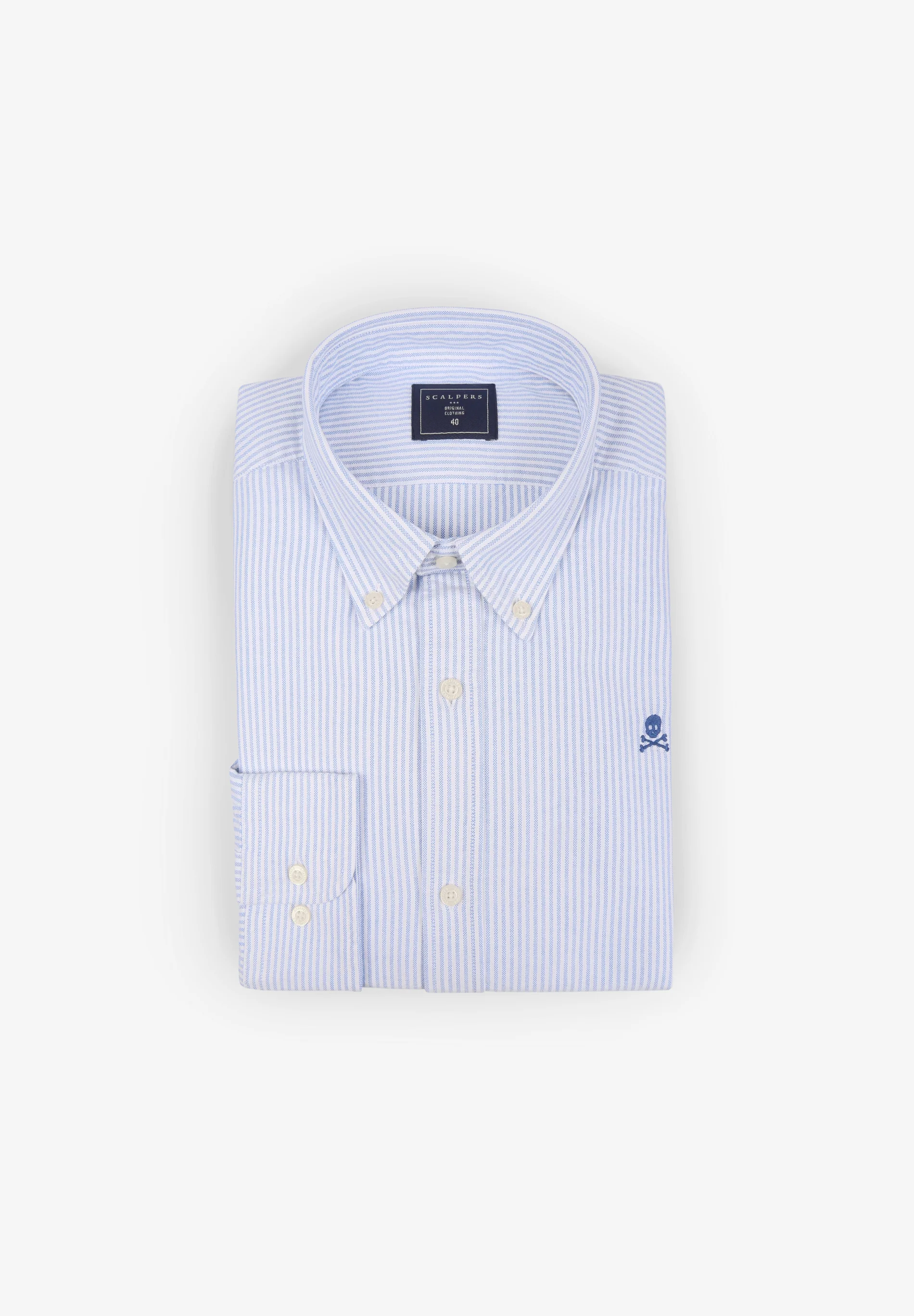 CAMISA OXFORD CALAVERA CONTRASTE
