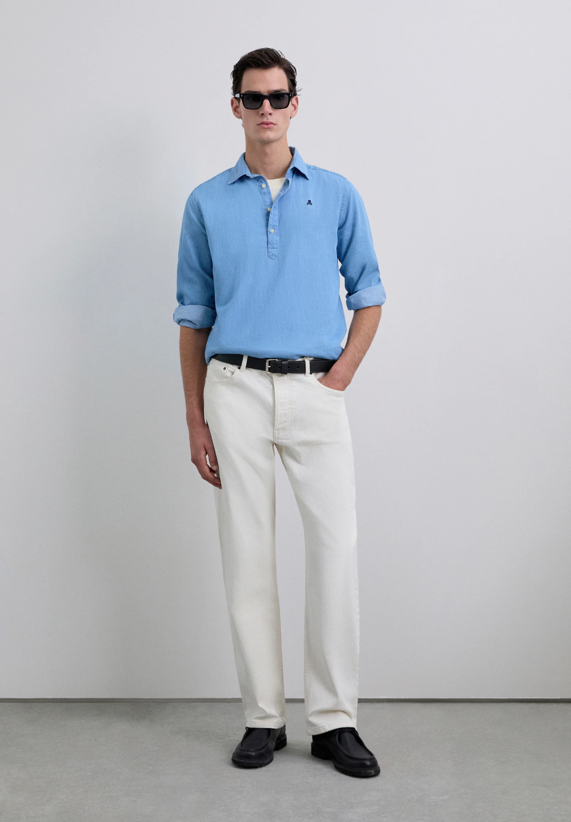 CAMISA POLERA DENIM