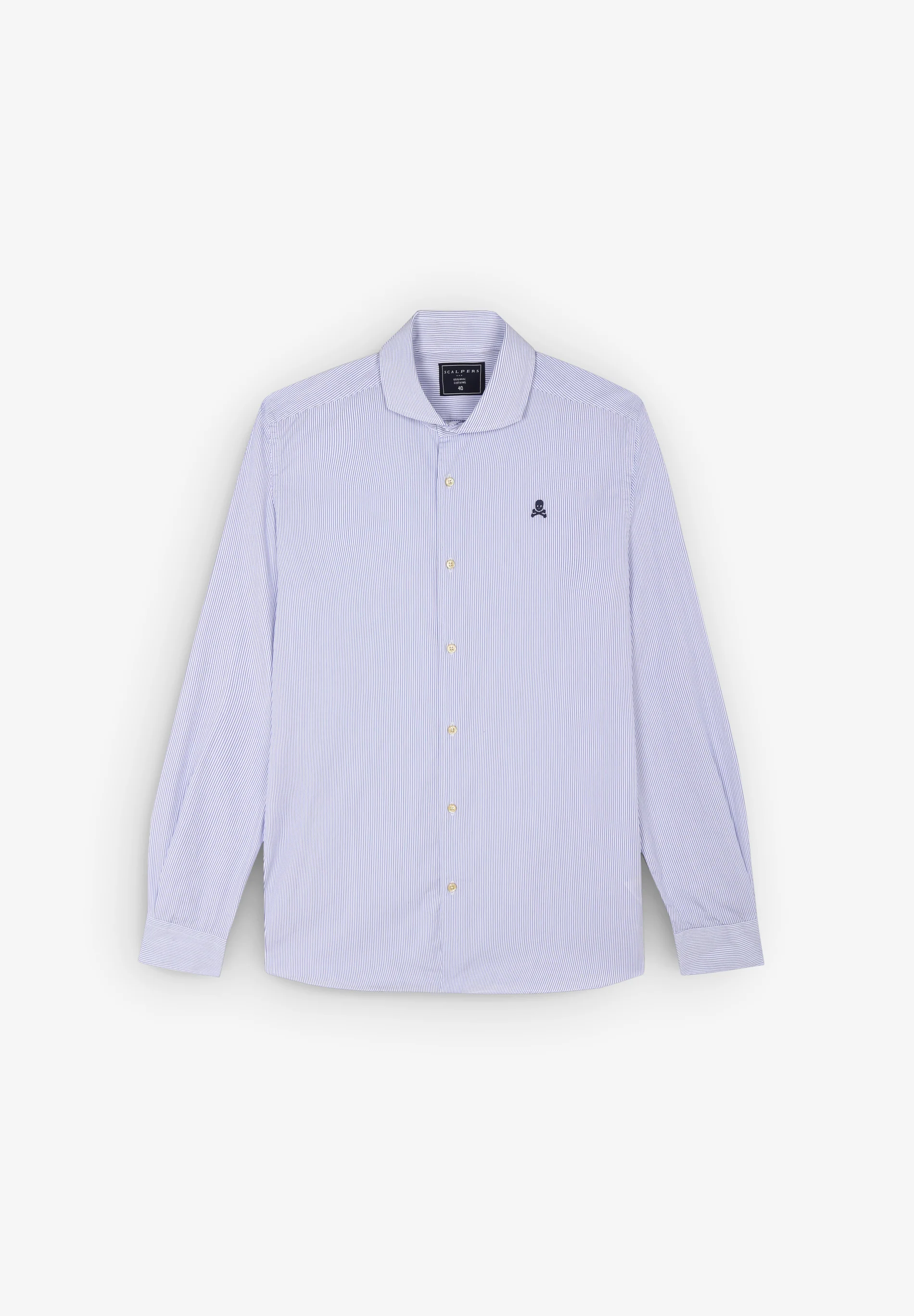 CAMISA VESTIR RAYAS CALAVERA CONTRASTE