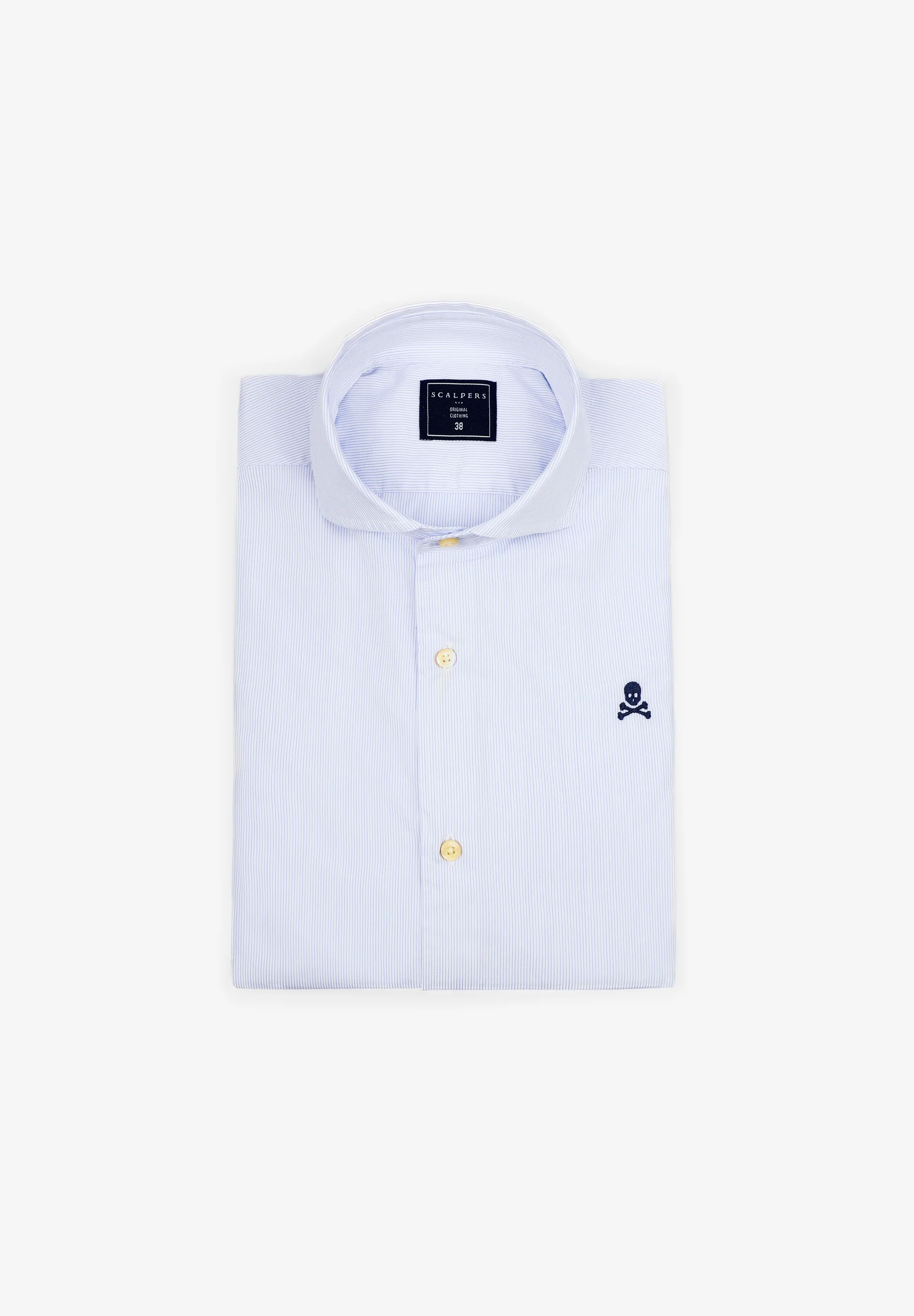 CAMISA VESTIR RAYAS CALAVERA CONTRASTE