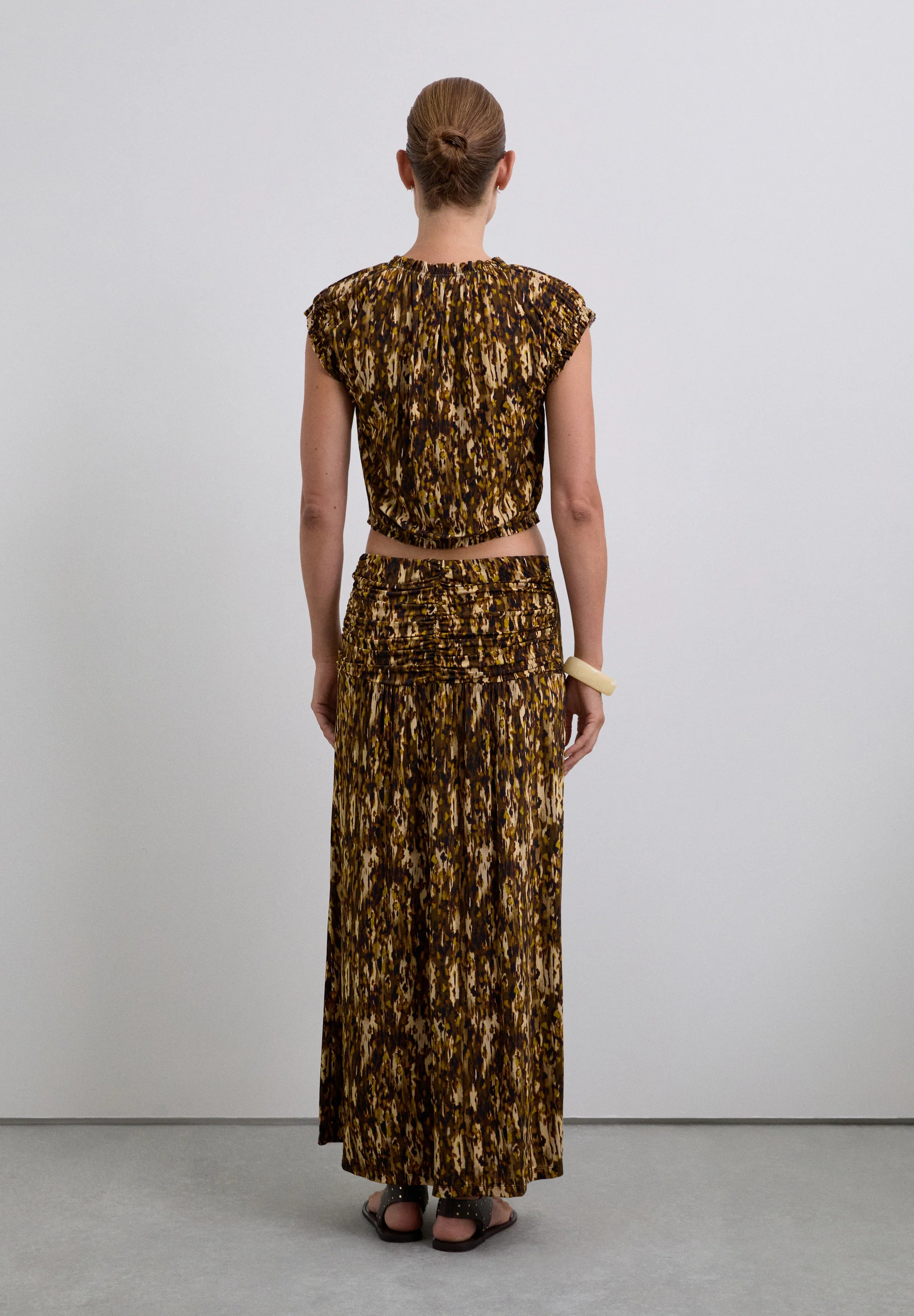 FALDA HEBILLA ESTAMPADA