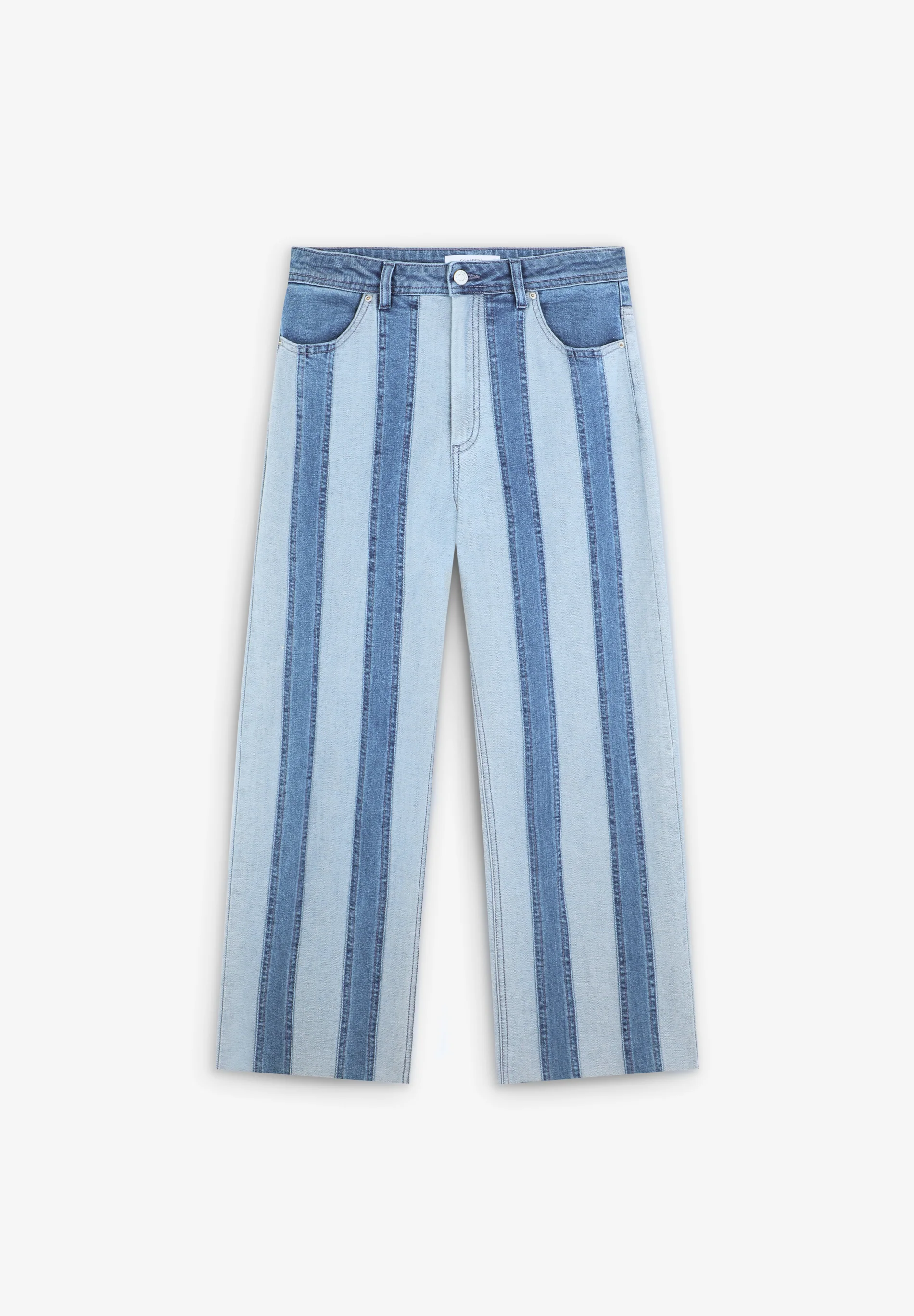 PANTALÓN DENIM RAYAS BICOLOR