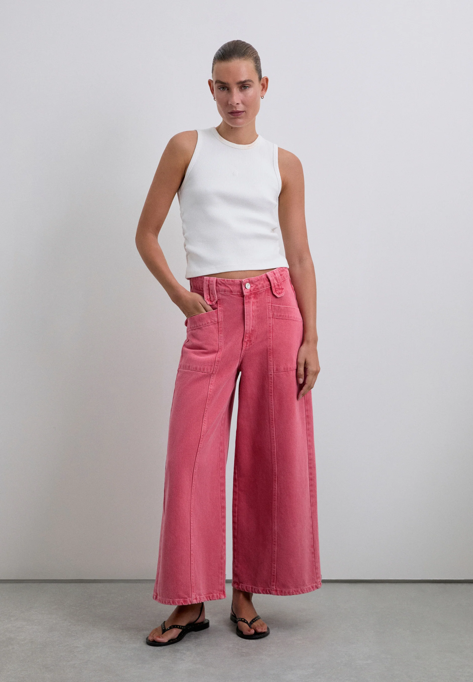 VAQUEROS CULOTTE EFECTO LAVADO