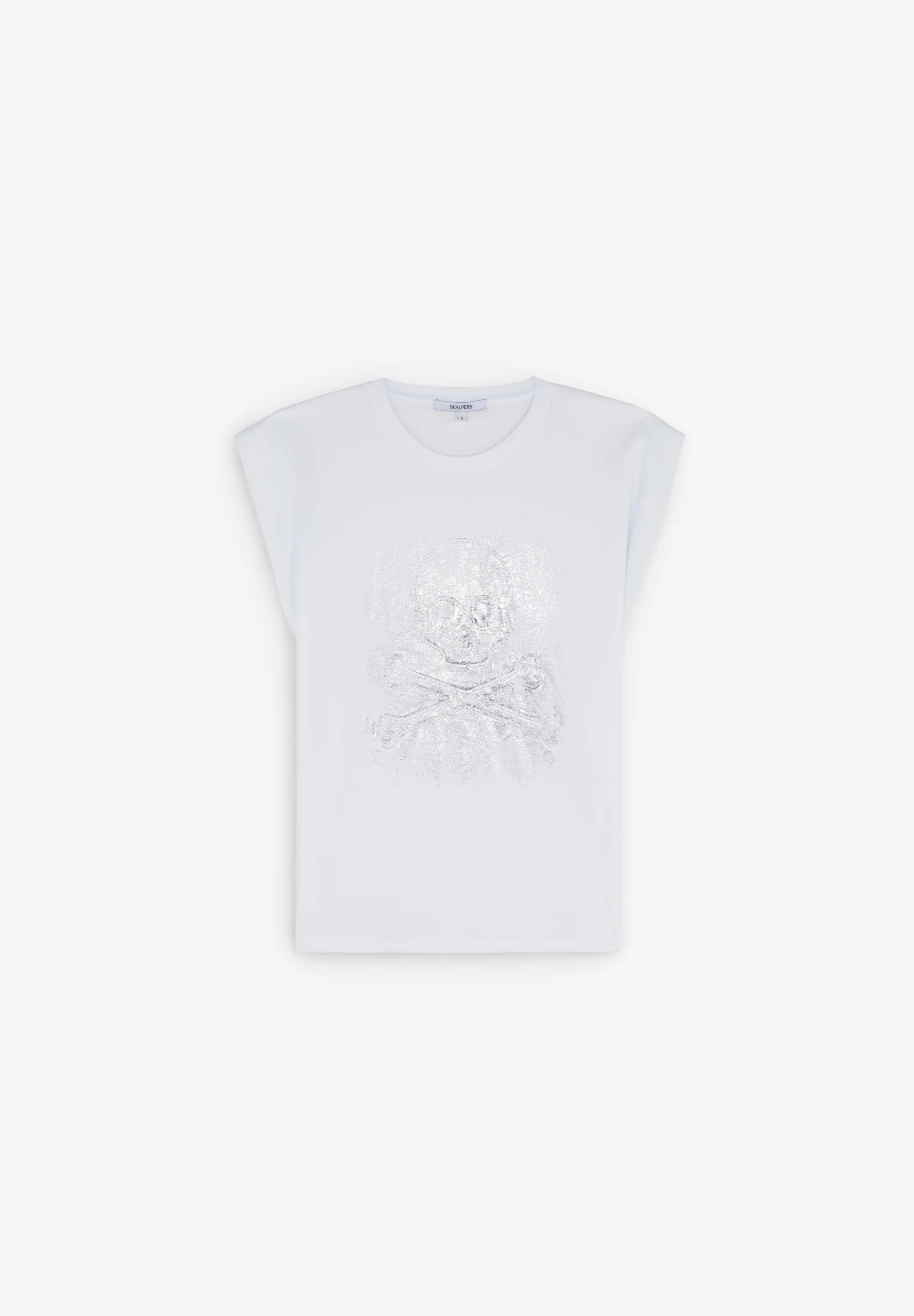 CAMISETA PRINT METALIZADO CALAVERA