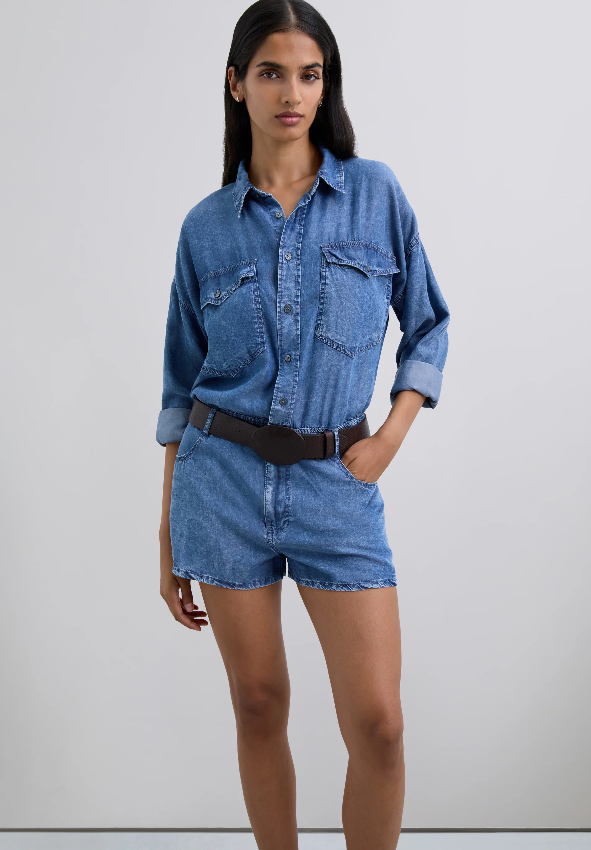 MONO CORTO EFECTO DENIM