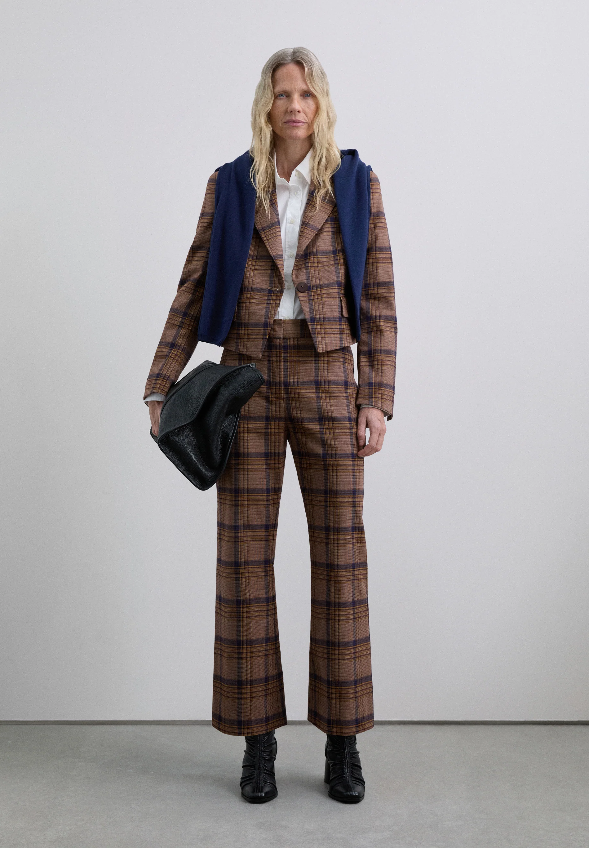 BLAZER CROPPED CUADROS