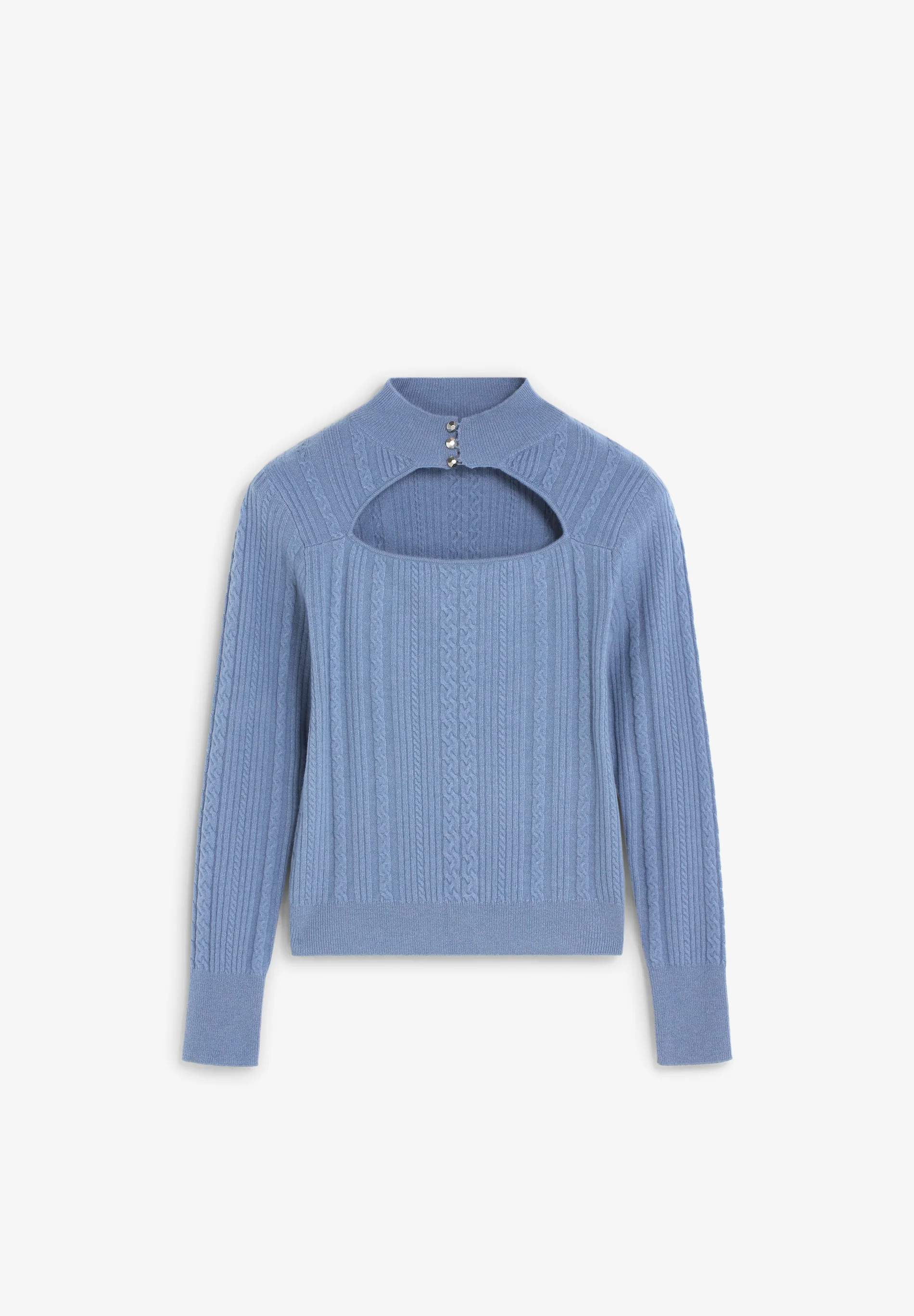 JERSEY CABLE KNIT ABERTURA