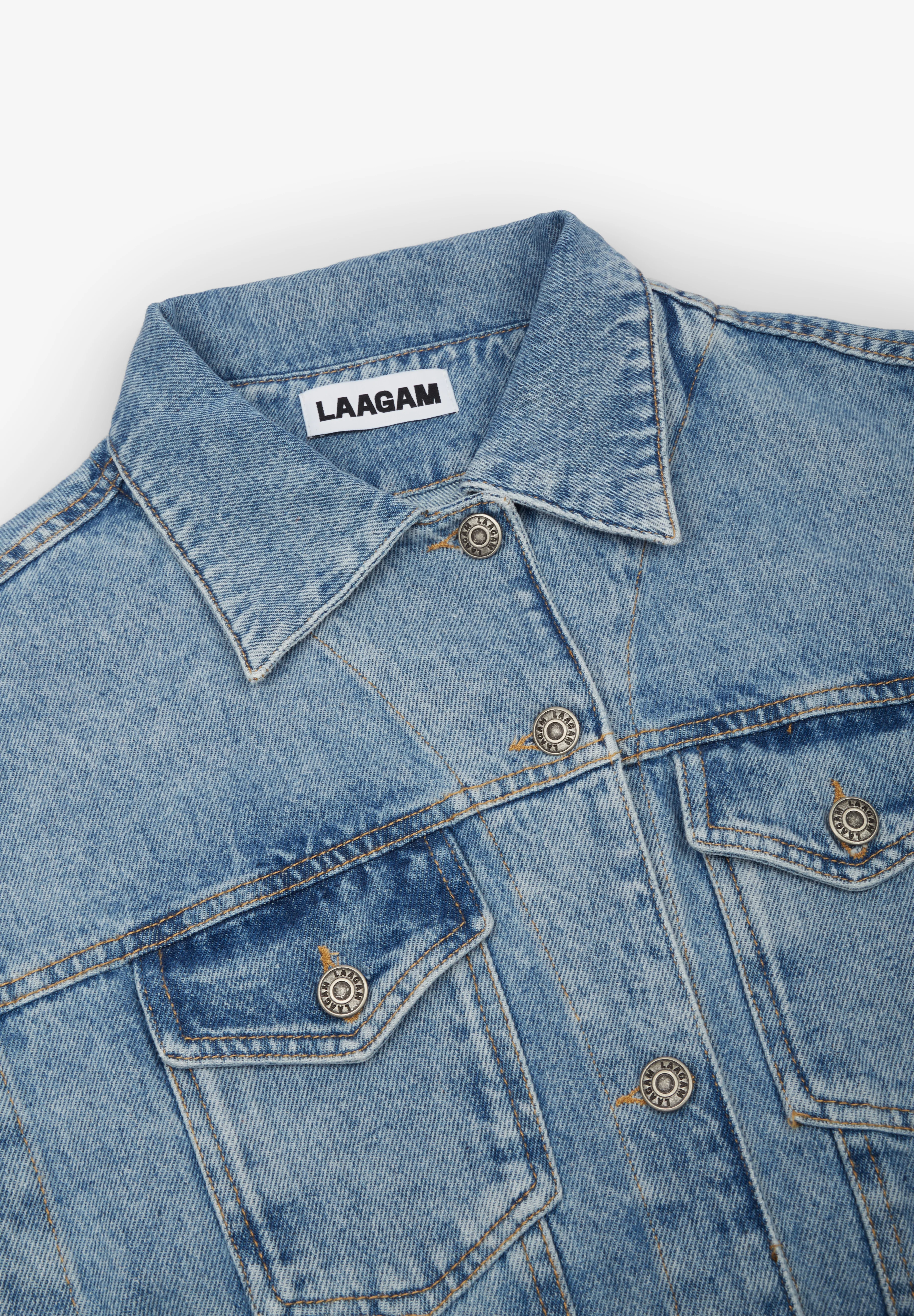 LAAGAM | CHAQUETA MANGAS DESMONTABLES DE-NIMES