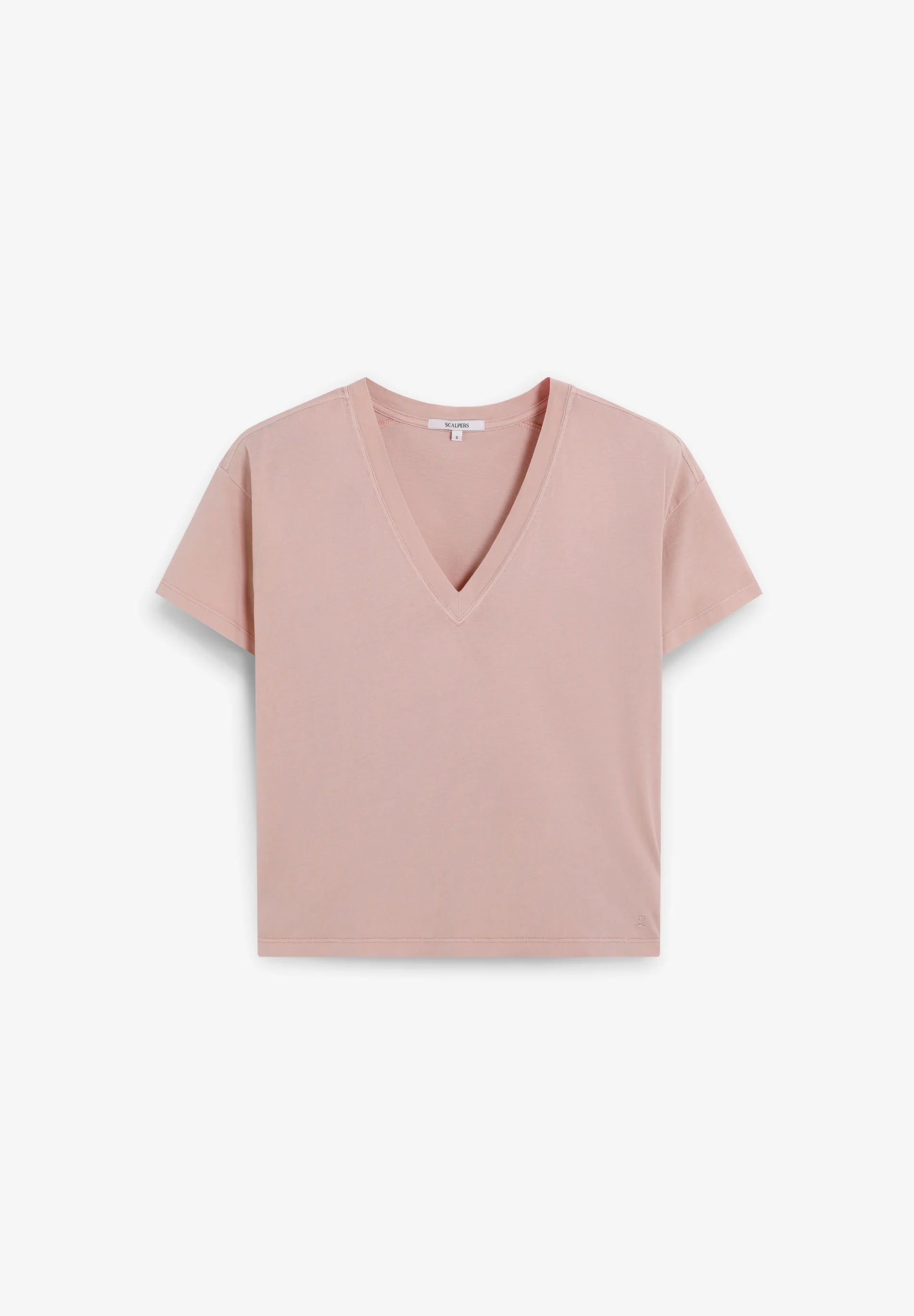 SCPLAINSKULLV TEE