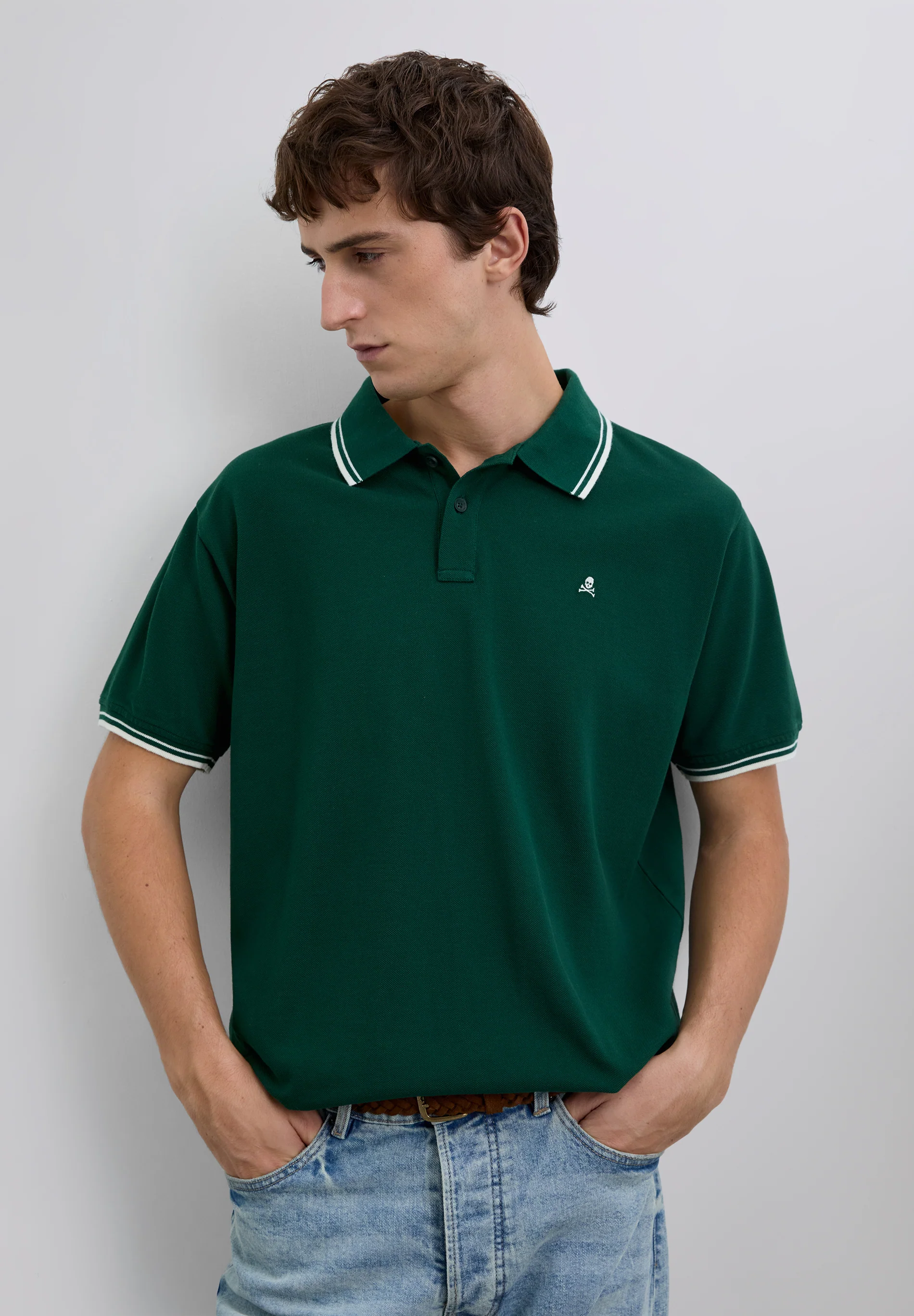 POLO CONTRASTE CALAVERA