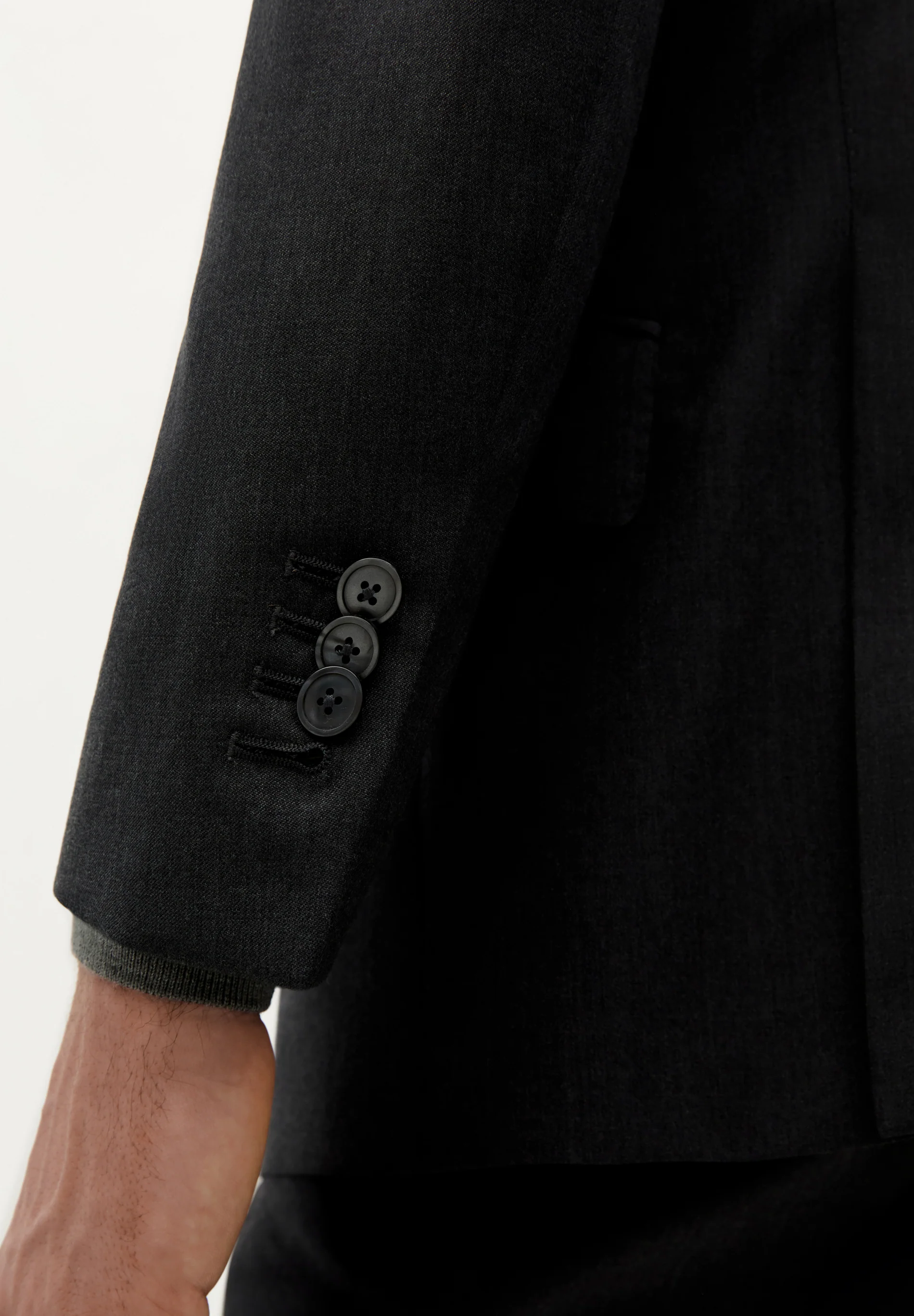 TRAJE CLÁSICO LANA GRIS