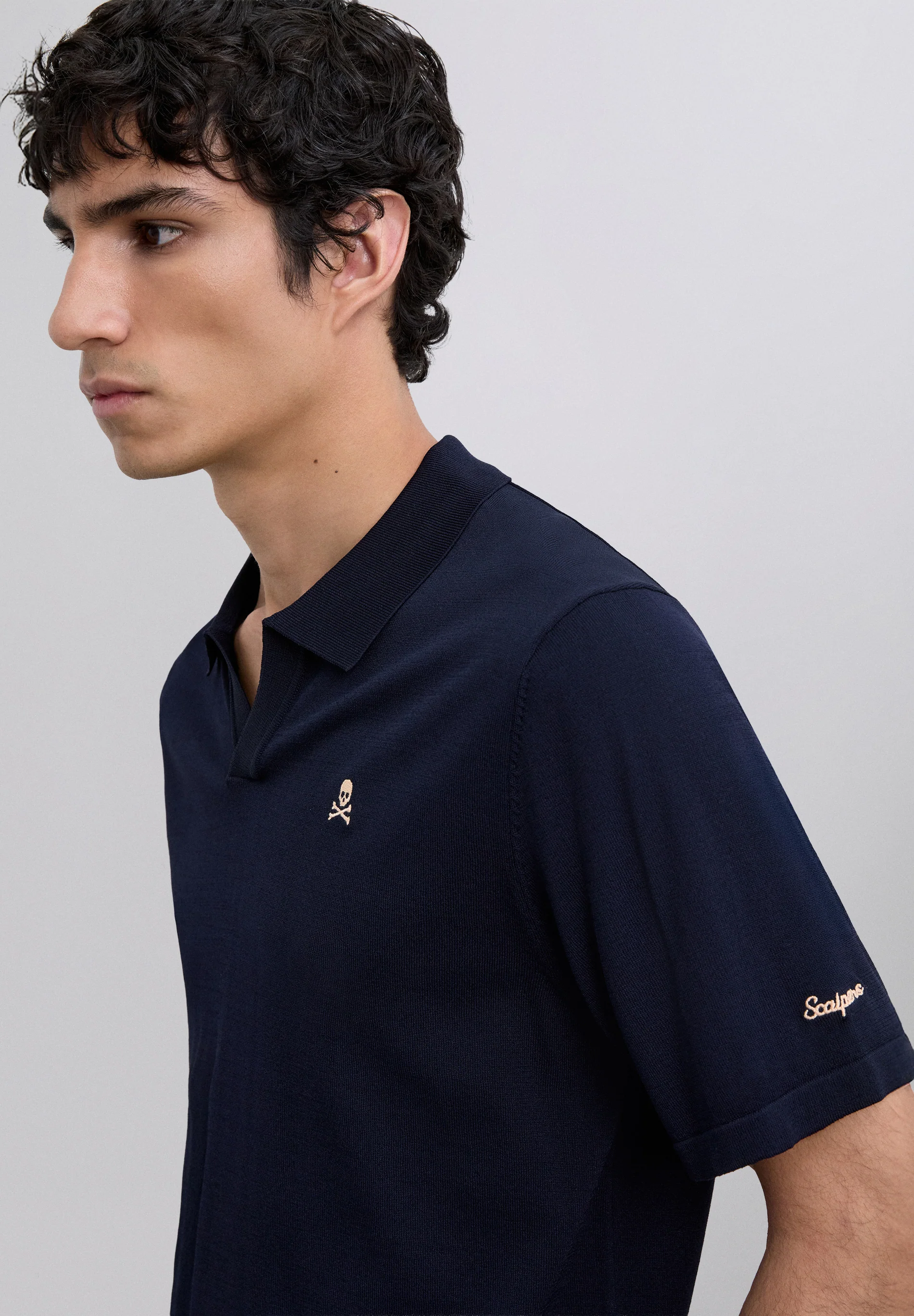 POLO LOGO CONTRASTE ADN