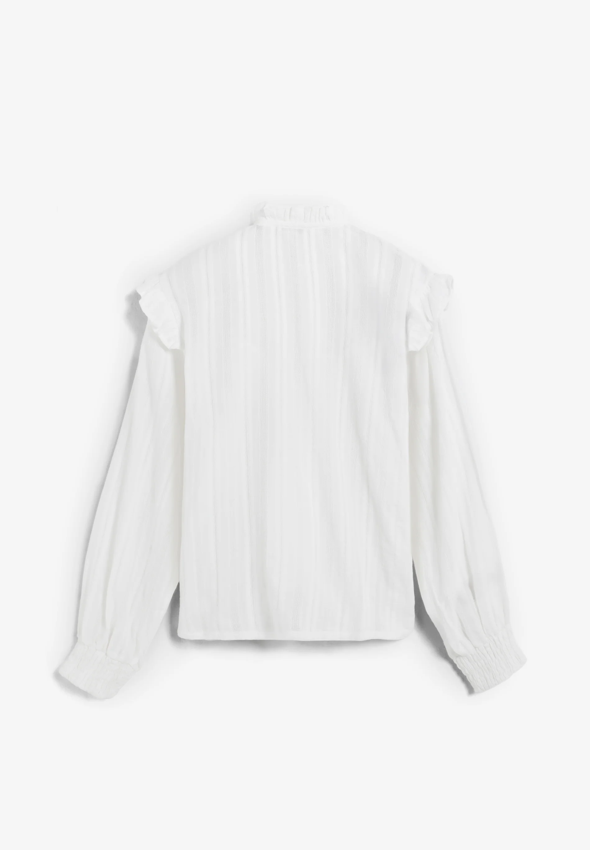 BLUSA FRUNCIDA CON VOLANTE