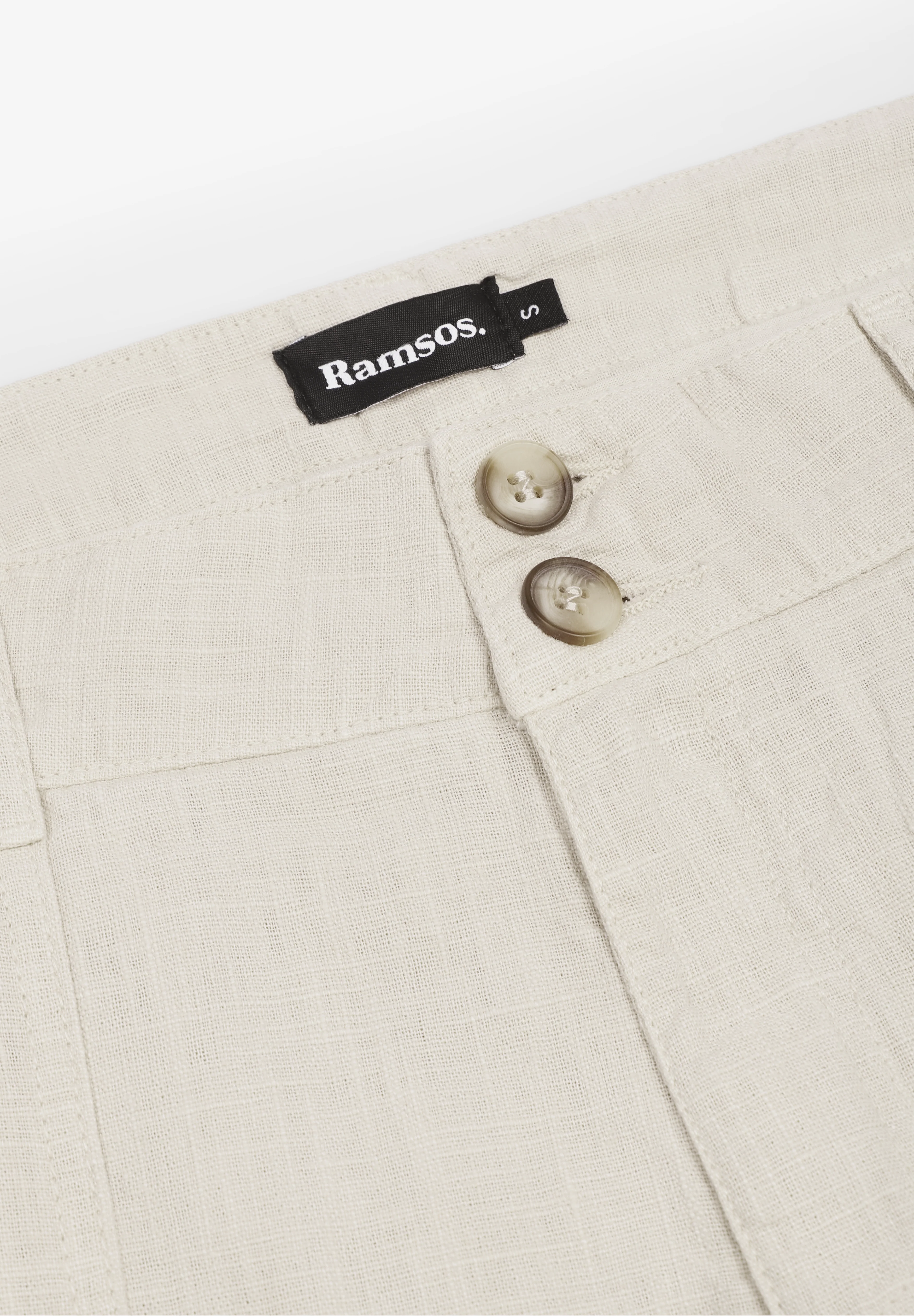 RAMSOS | PANTALÓN DE LINO Y CINTURA BAJA MUJER