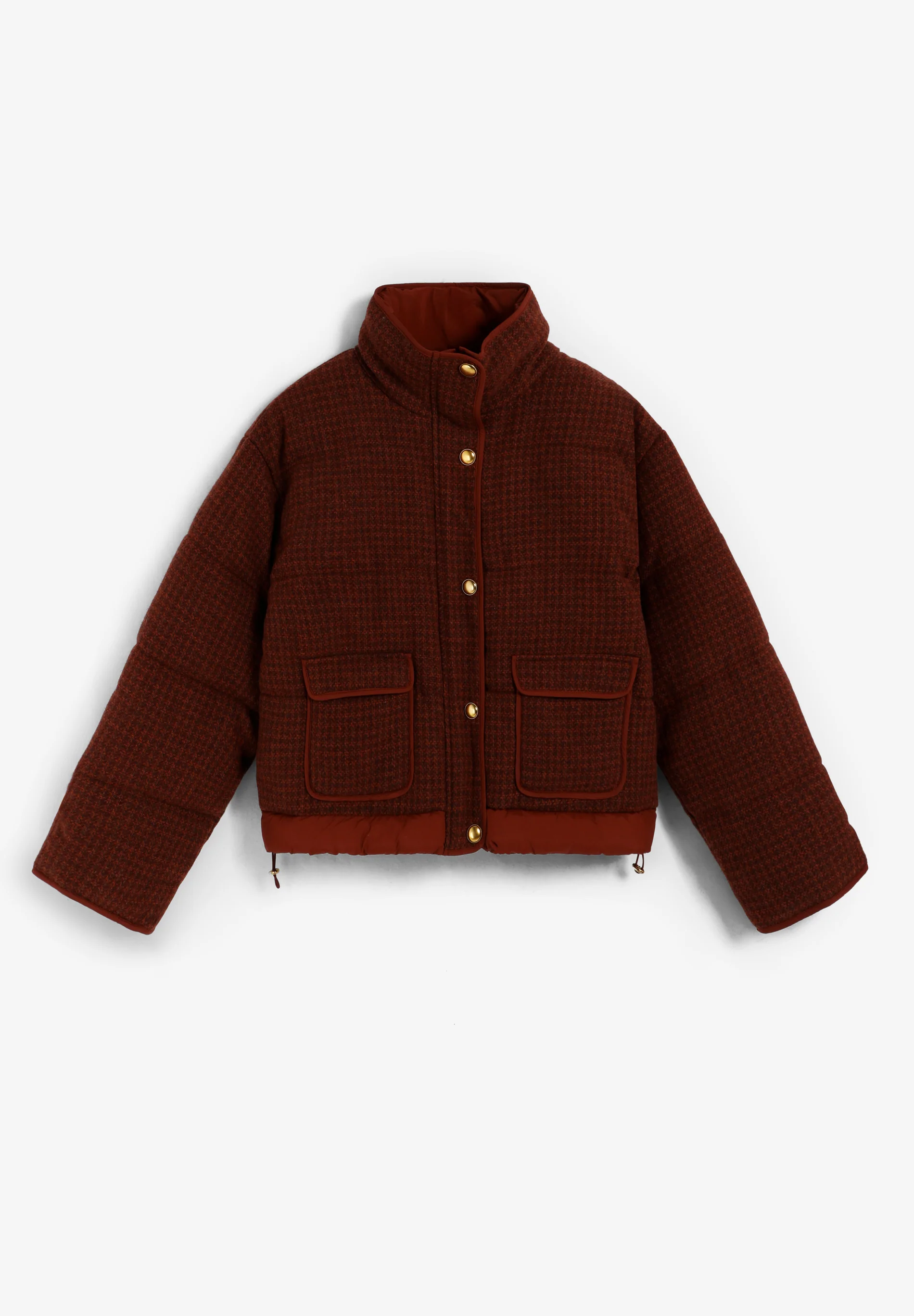 ABRIGO BOMBER ACOLCHADO CUADROS