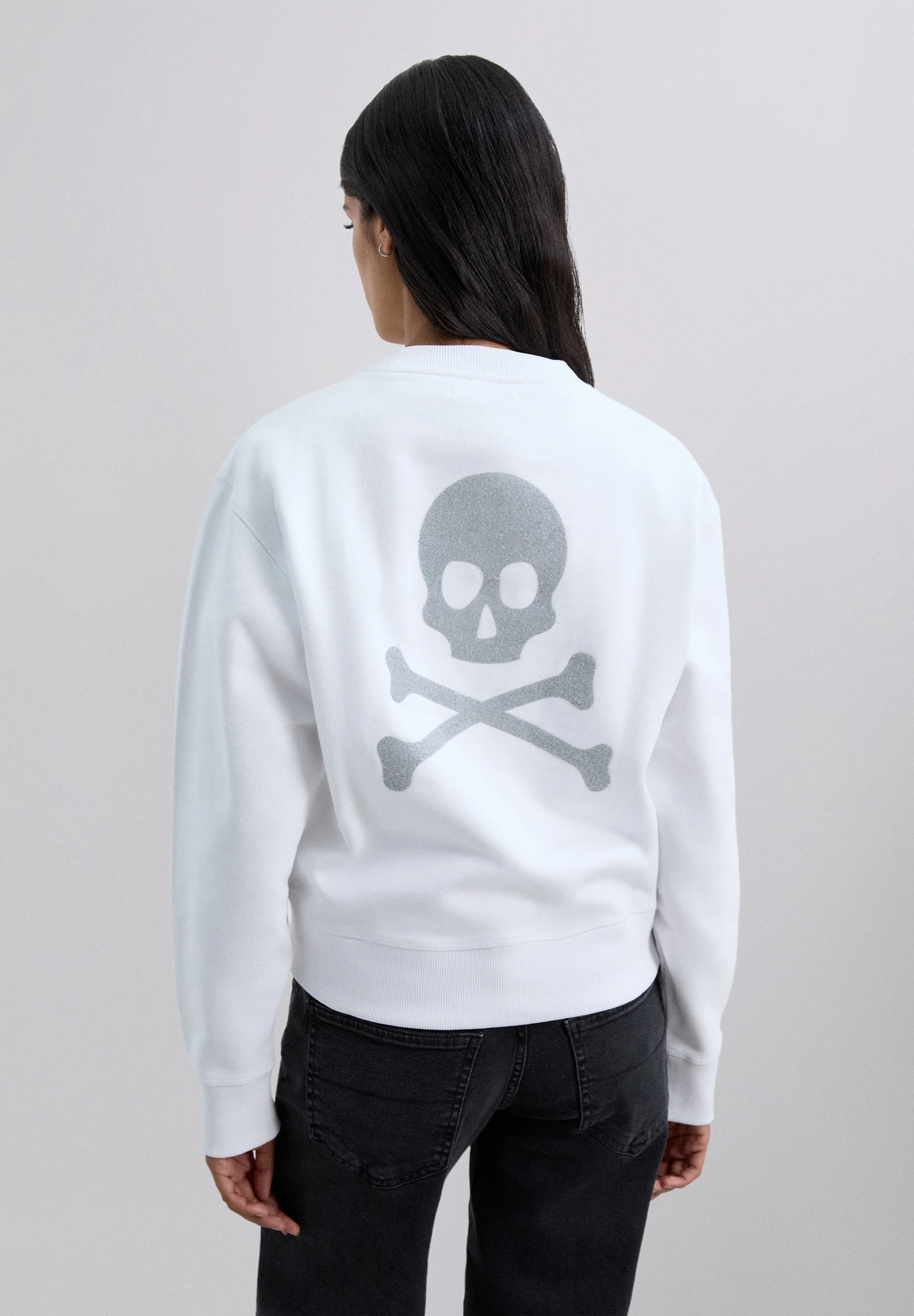 SUDADERA CALAVERA TRASERA GLITTER