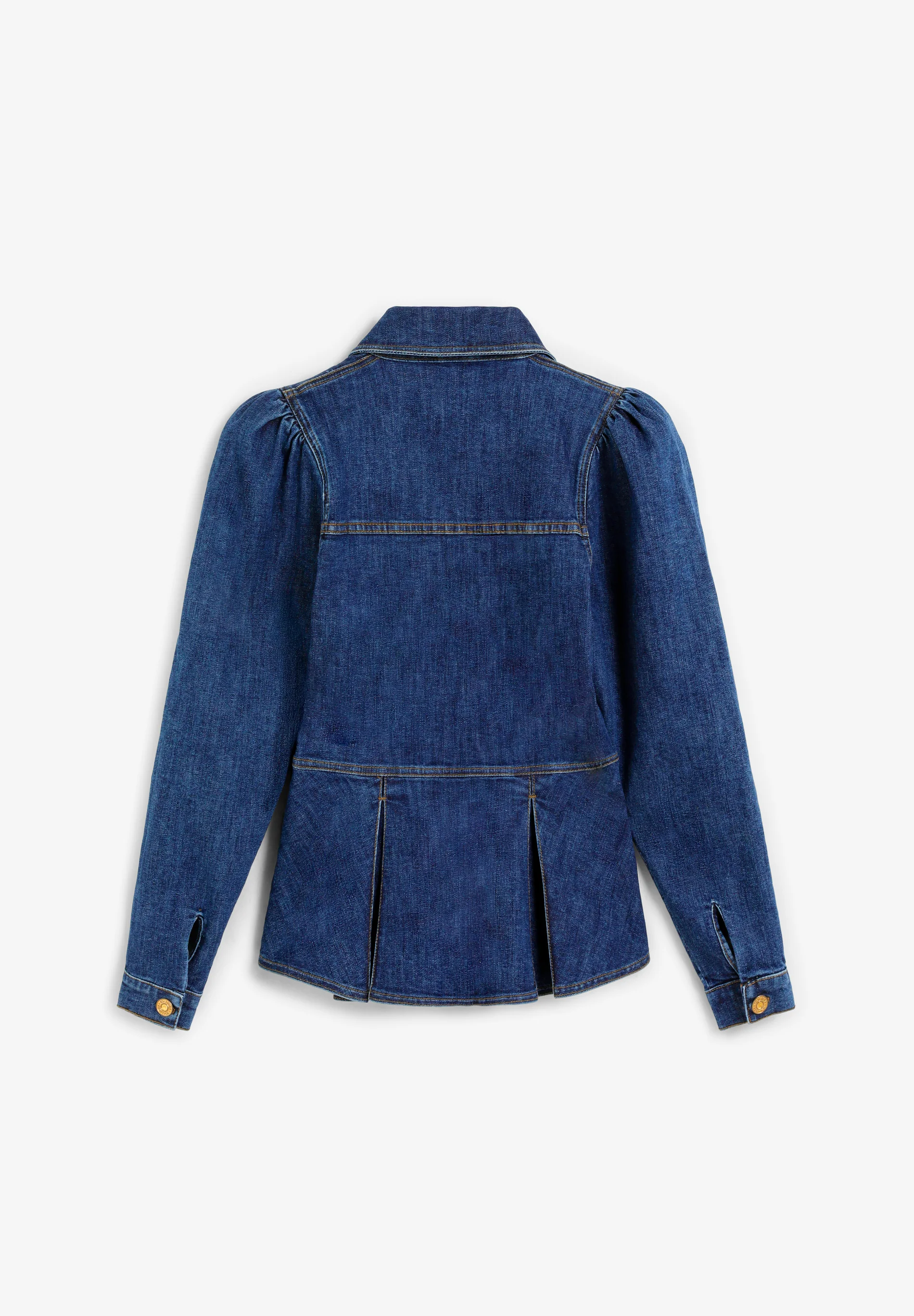 CAMISA DENIM MANGA ABULLONADA