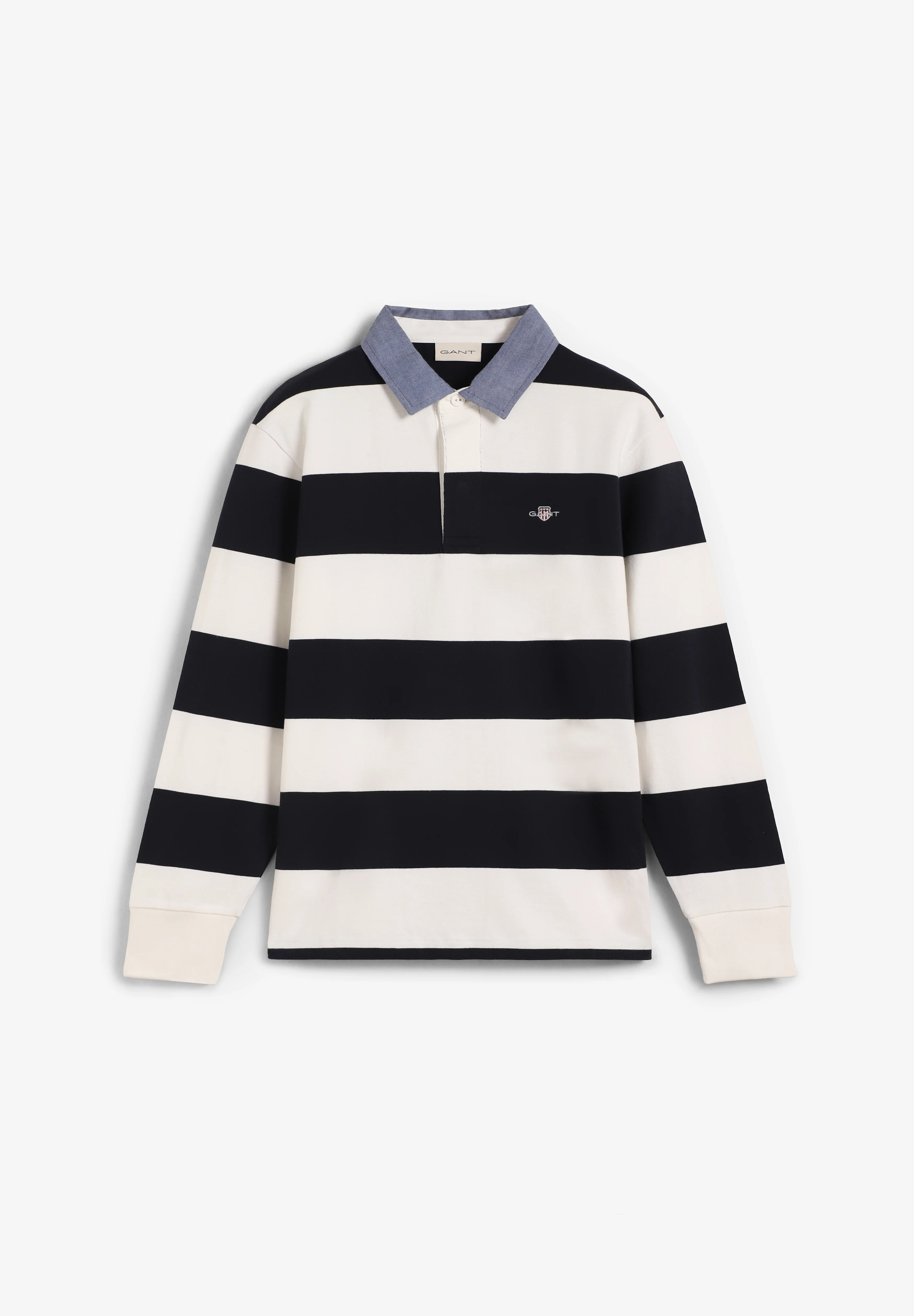 GANT | POLO REG CHAMBRAY STRIPE HEAVY RUGGER