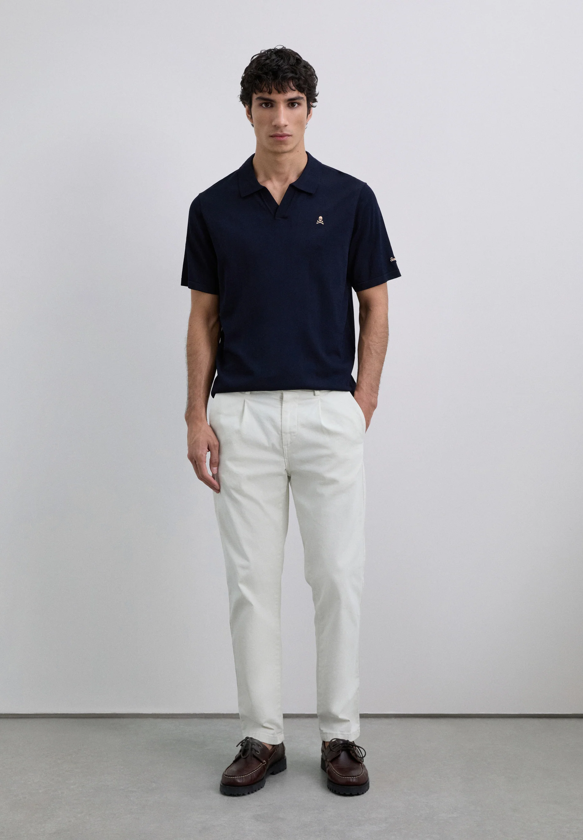 POLO LOGO CONTRASTE ADN