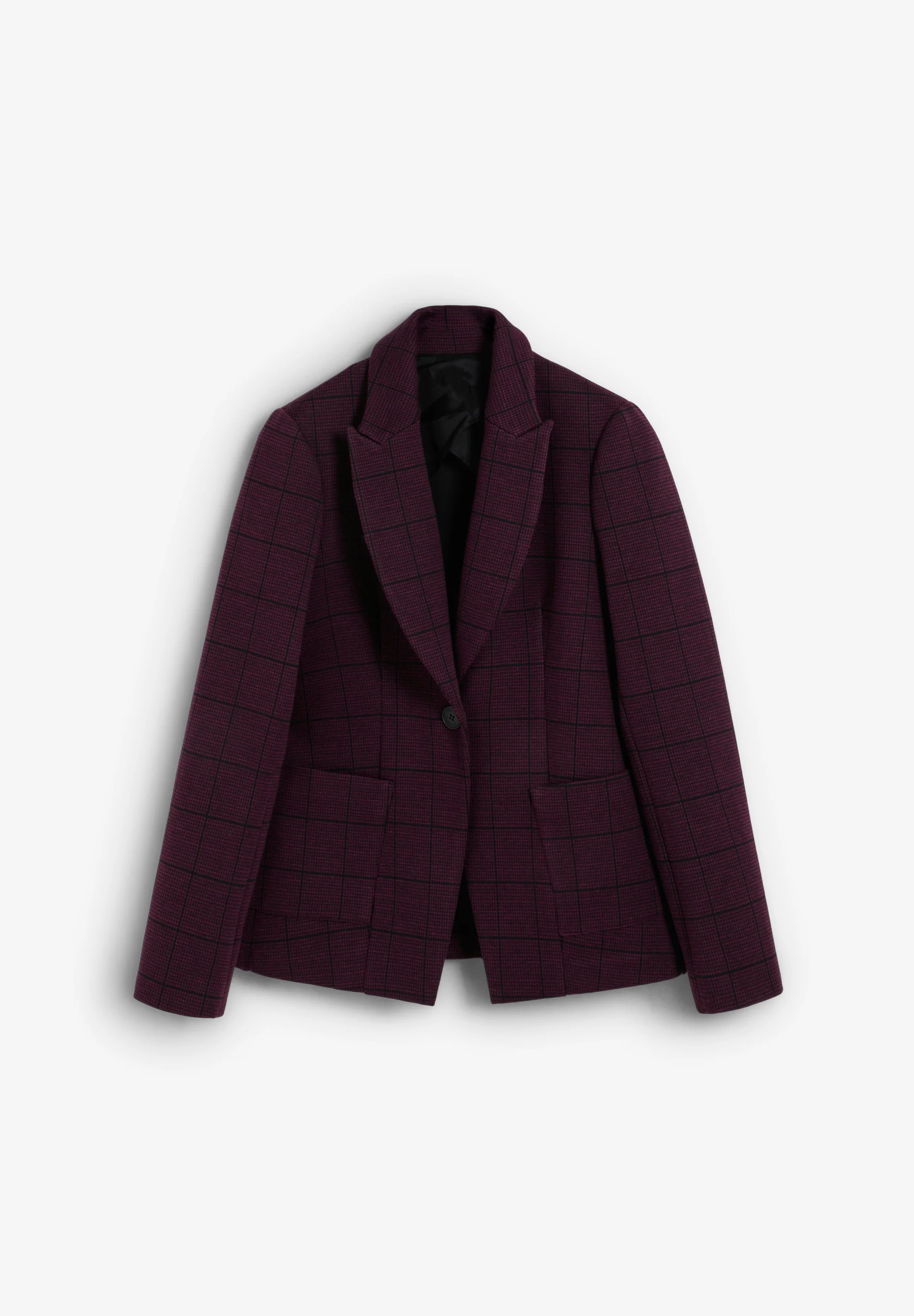 BLAZER BURDEOS CUADROS