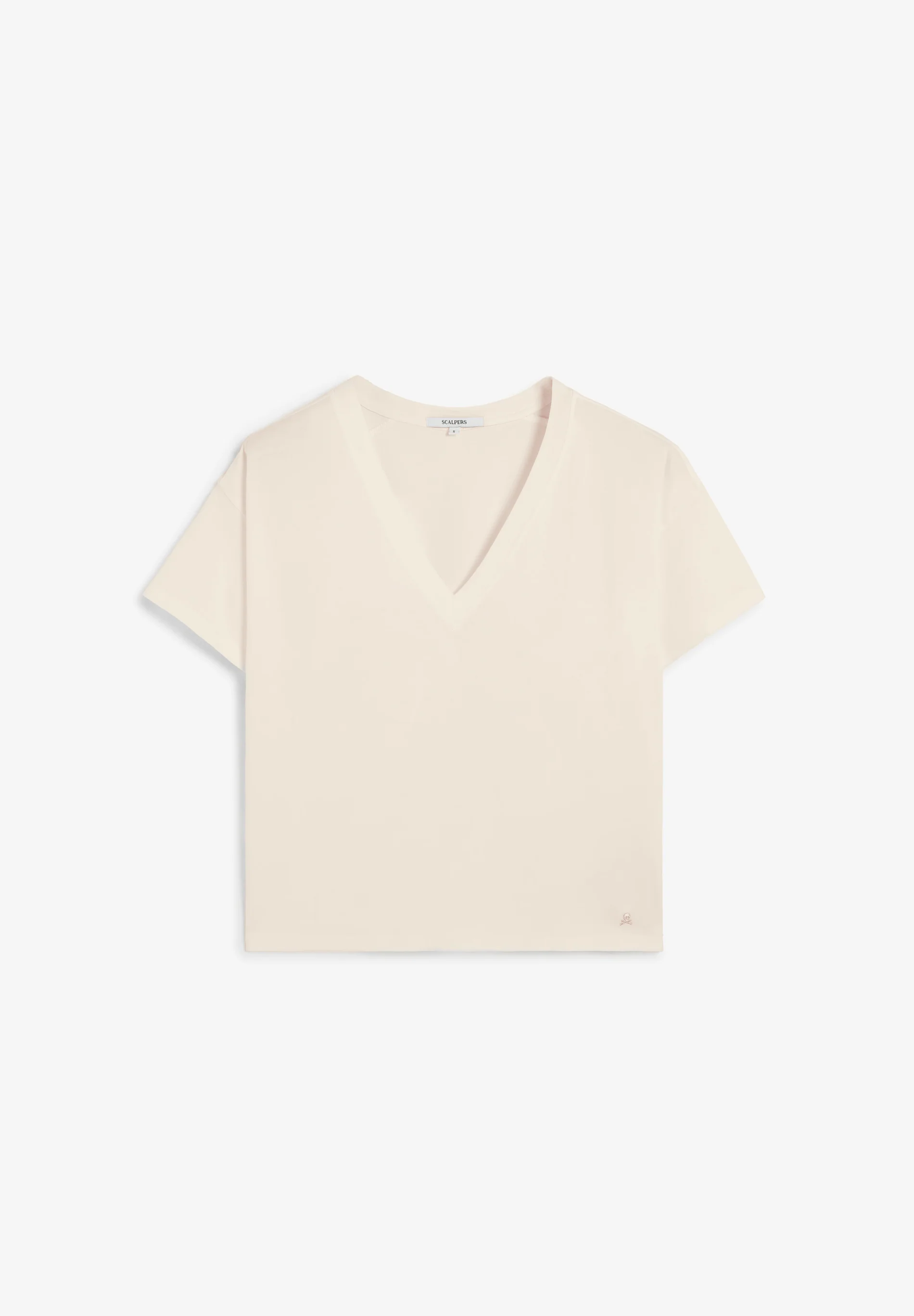 SCPLAINSKULLV TEE