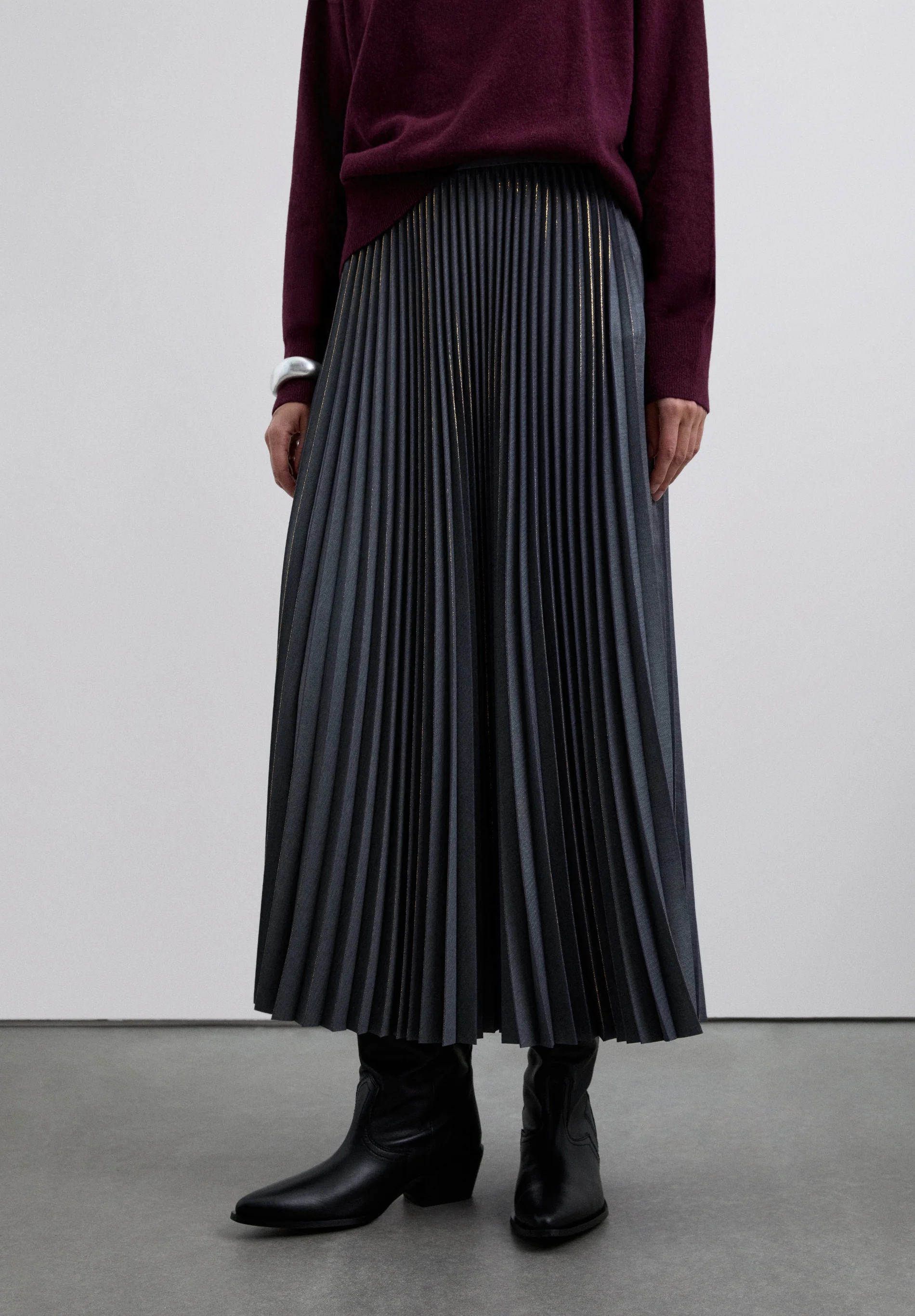 SCLUREXPLEATED SKIRT