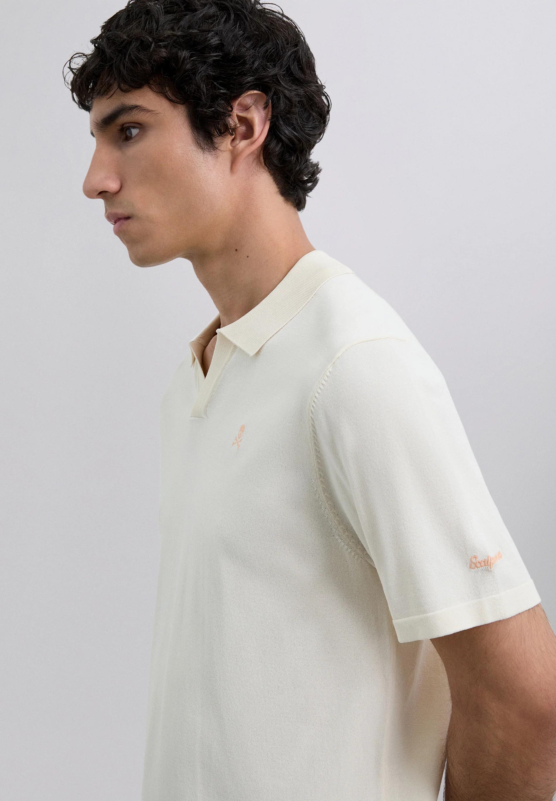 POLO LOGO CONTRASTE ADN