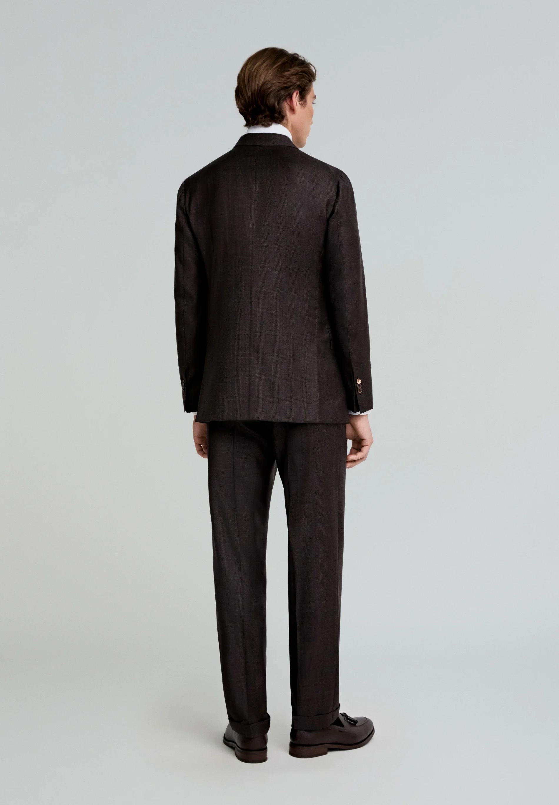 TRAJE MARRÓN LANA