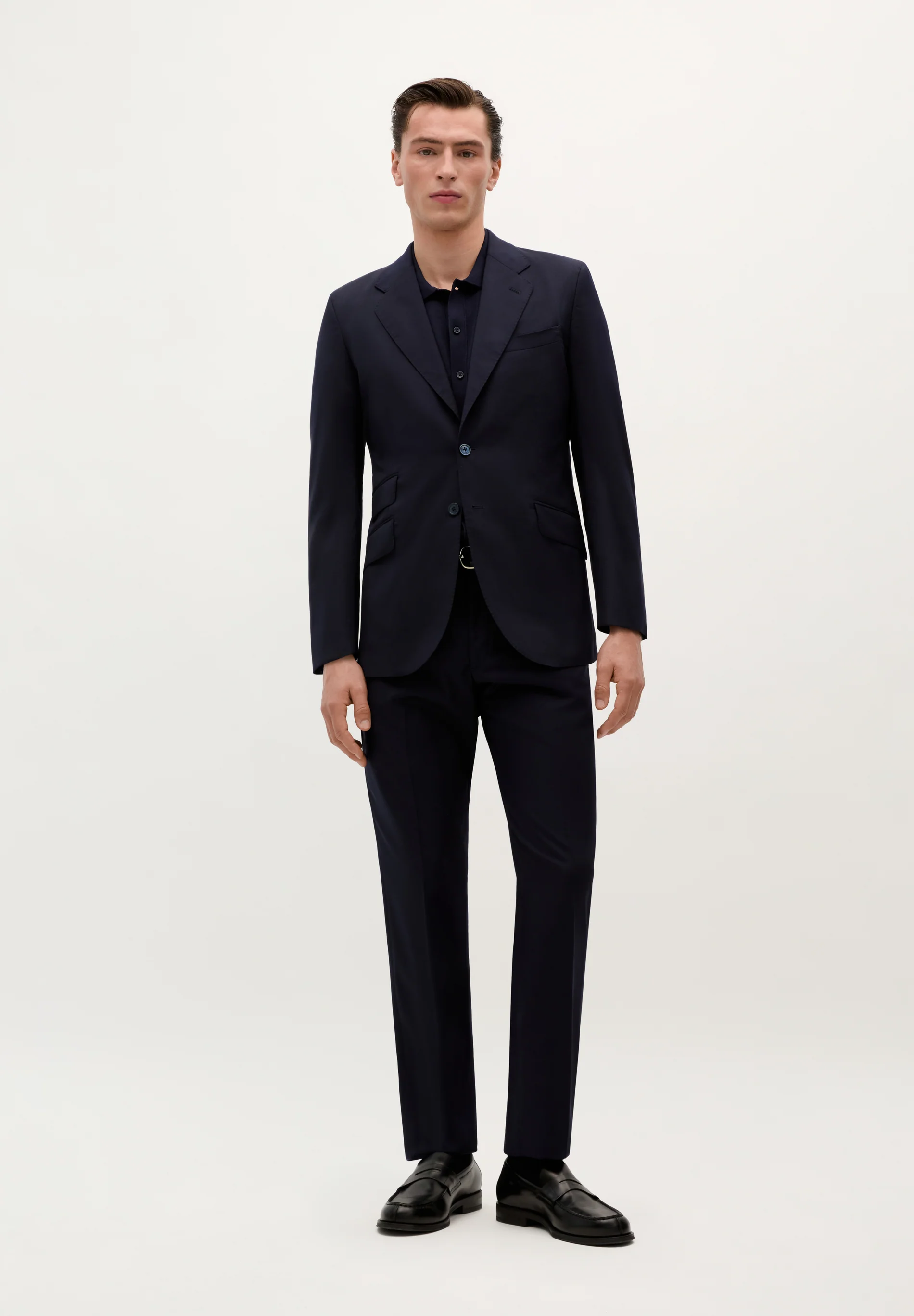 TRAJE CLÁSICO LANA AZUL MARINO