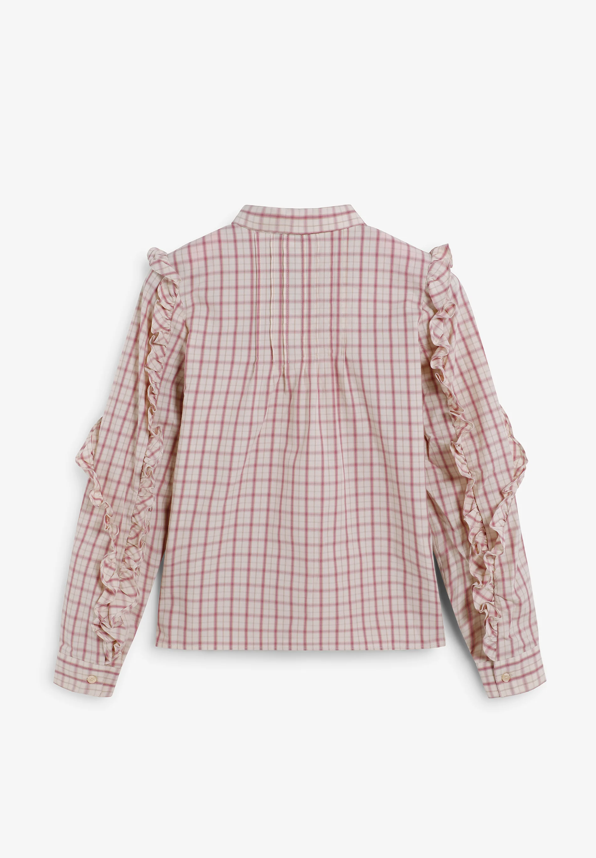CAMISA CUADROS DETALLES FRUNCES