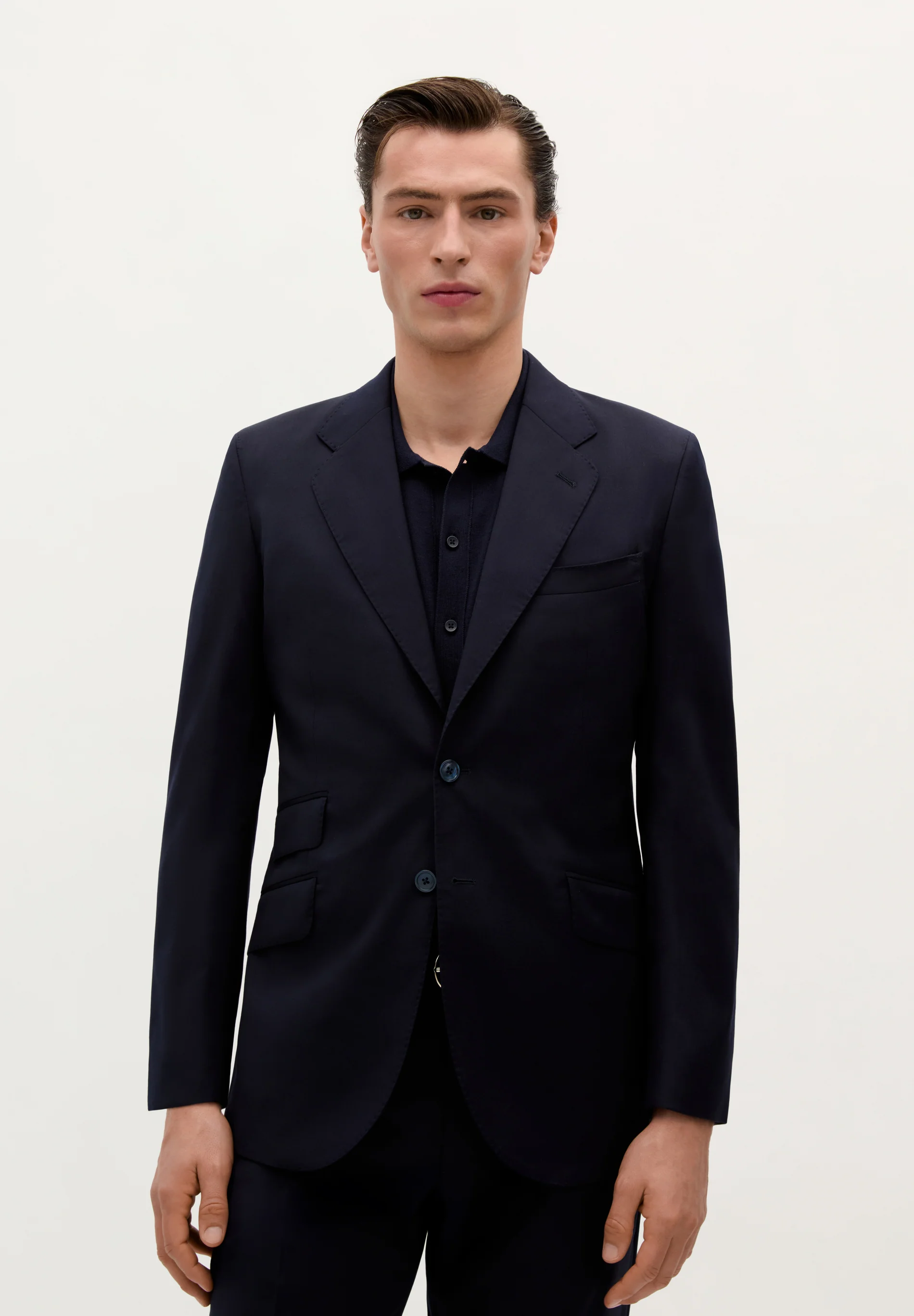 TRAJE CLÁSICO LANA AZUL MARINO