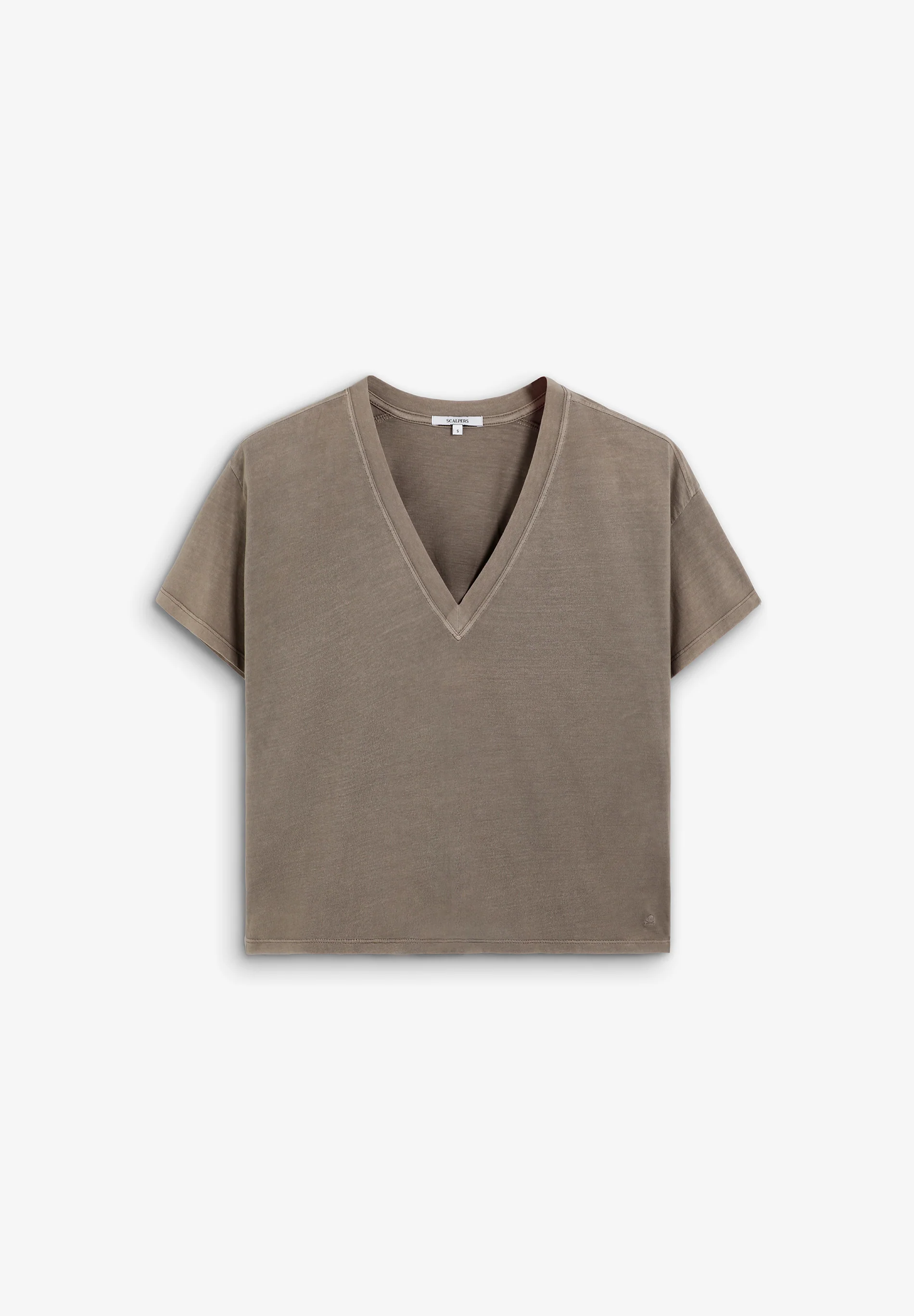 SCPLAINSKULLV TEE