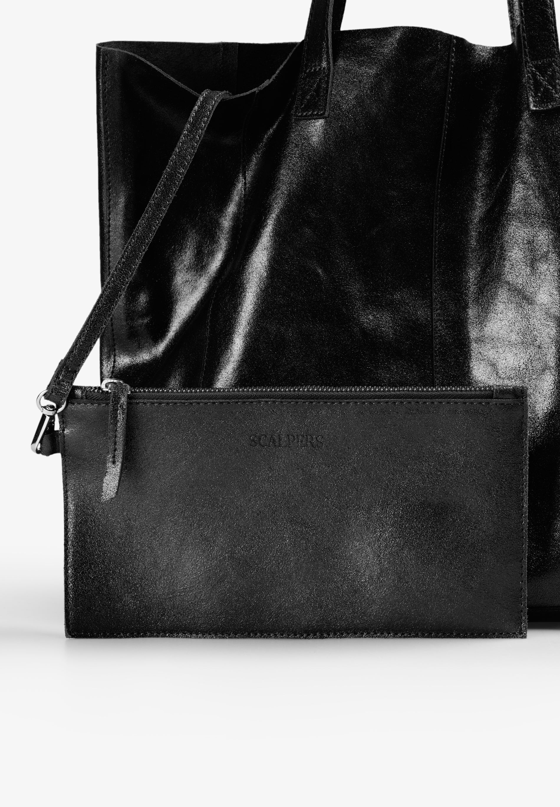 BOLSO SHOPPER ANTE METALIZADO