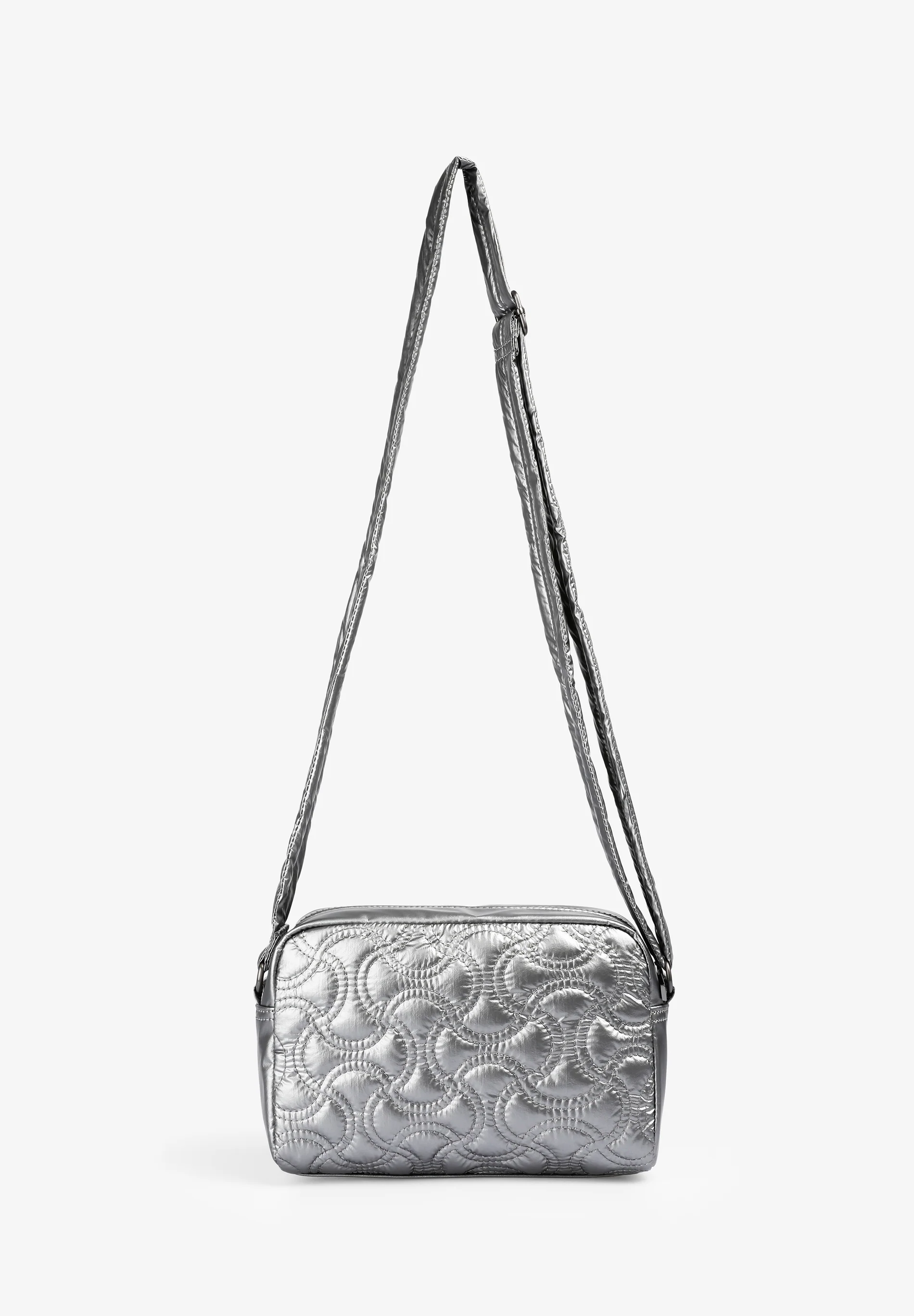 BOLSO BANDOLERA METALIZADO ACOLCHADO
