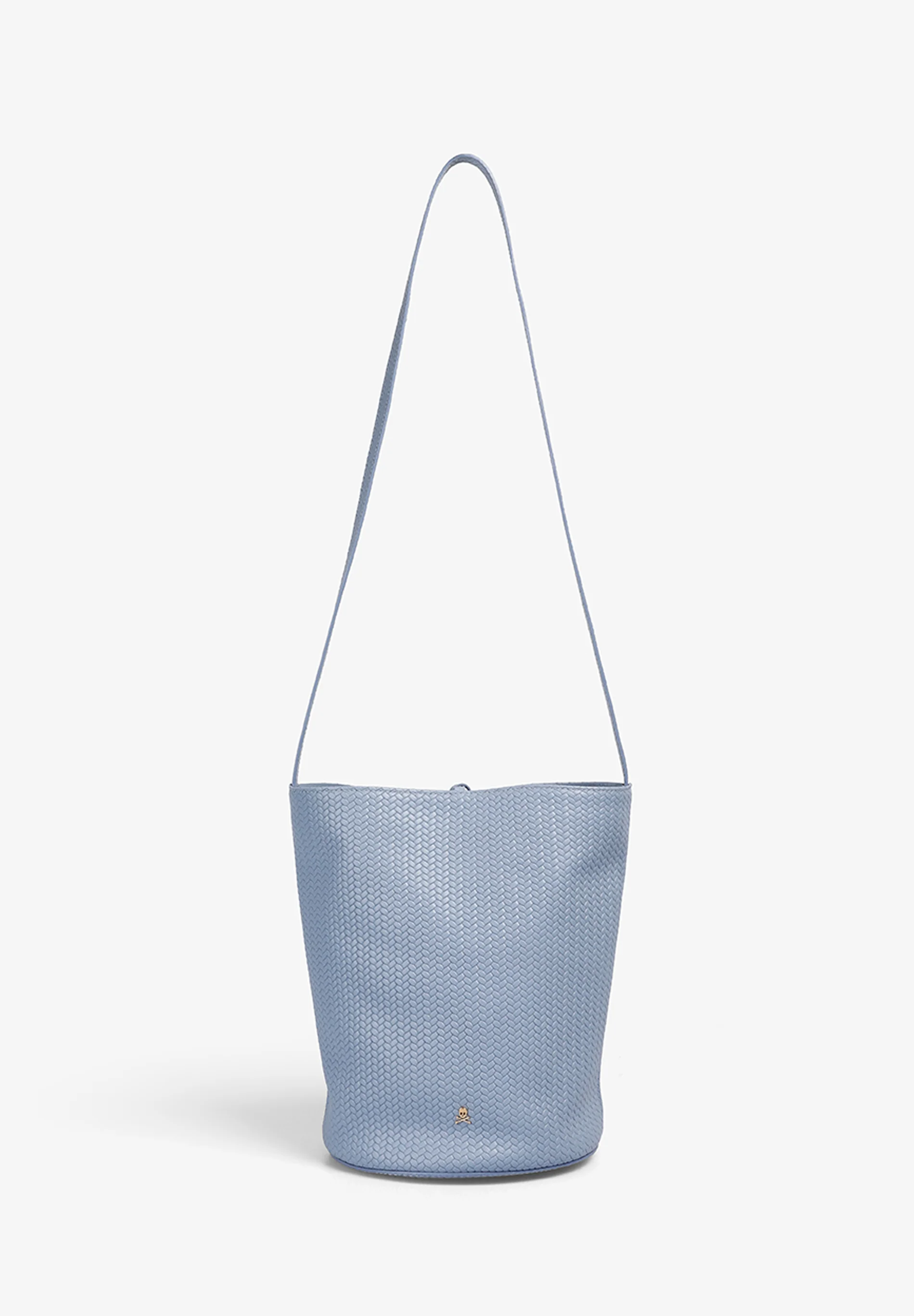 BOLSO CUBO 100% PIEL TRENZADO
