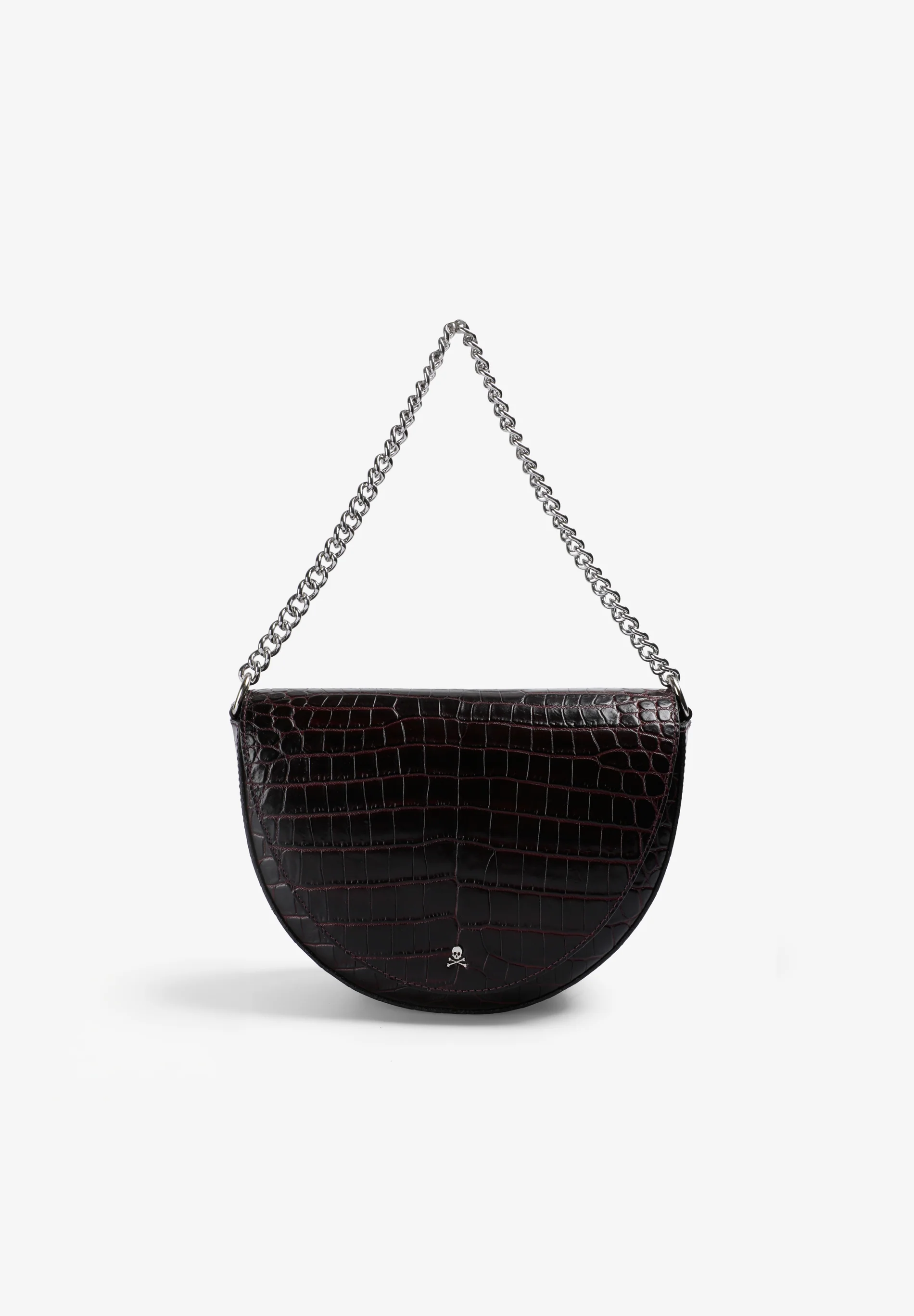 BOLSO PIEL GRABADA CADENA
