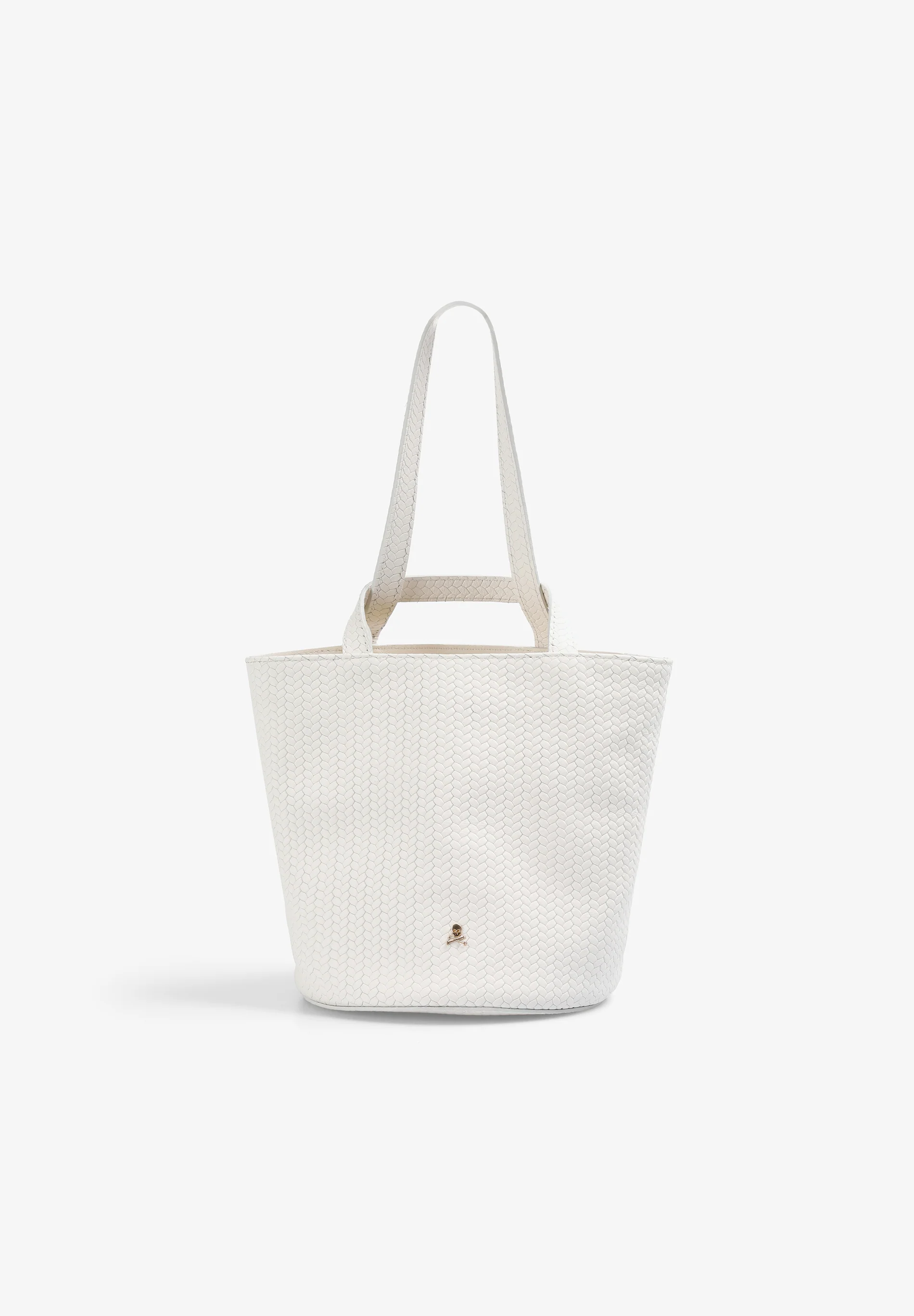 BOLSO MINI CUBO 100% PIEL TRENZADA
