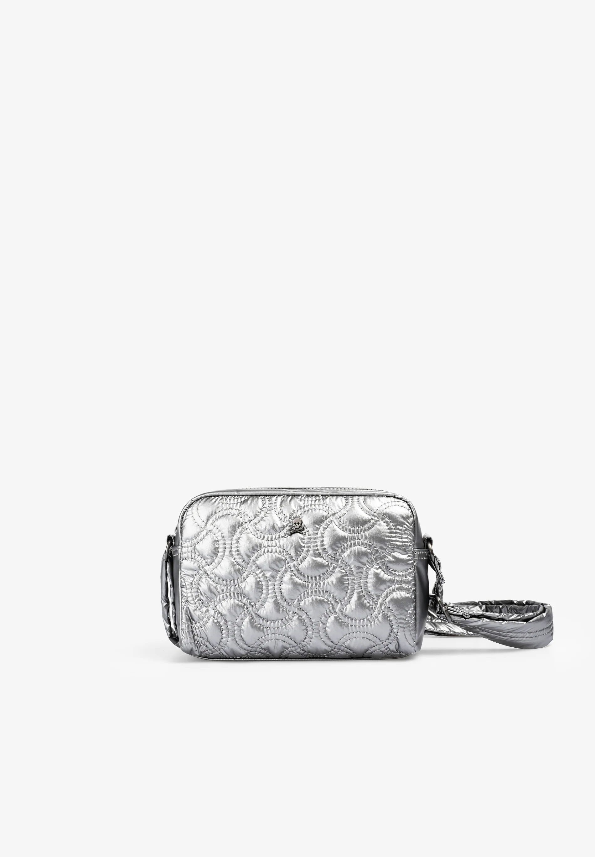 BOLSO BANDOLERA METALIZADO ACOLCHADO