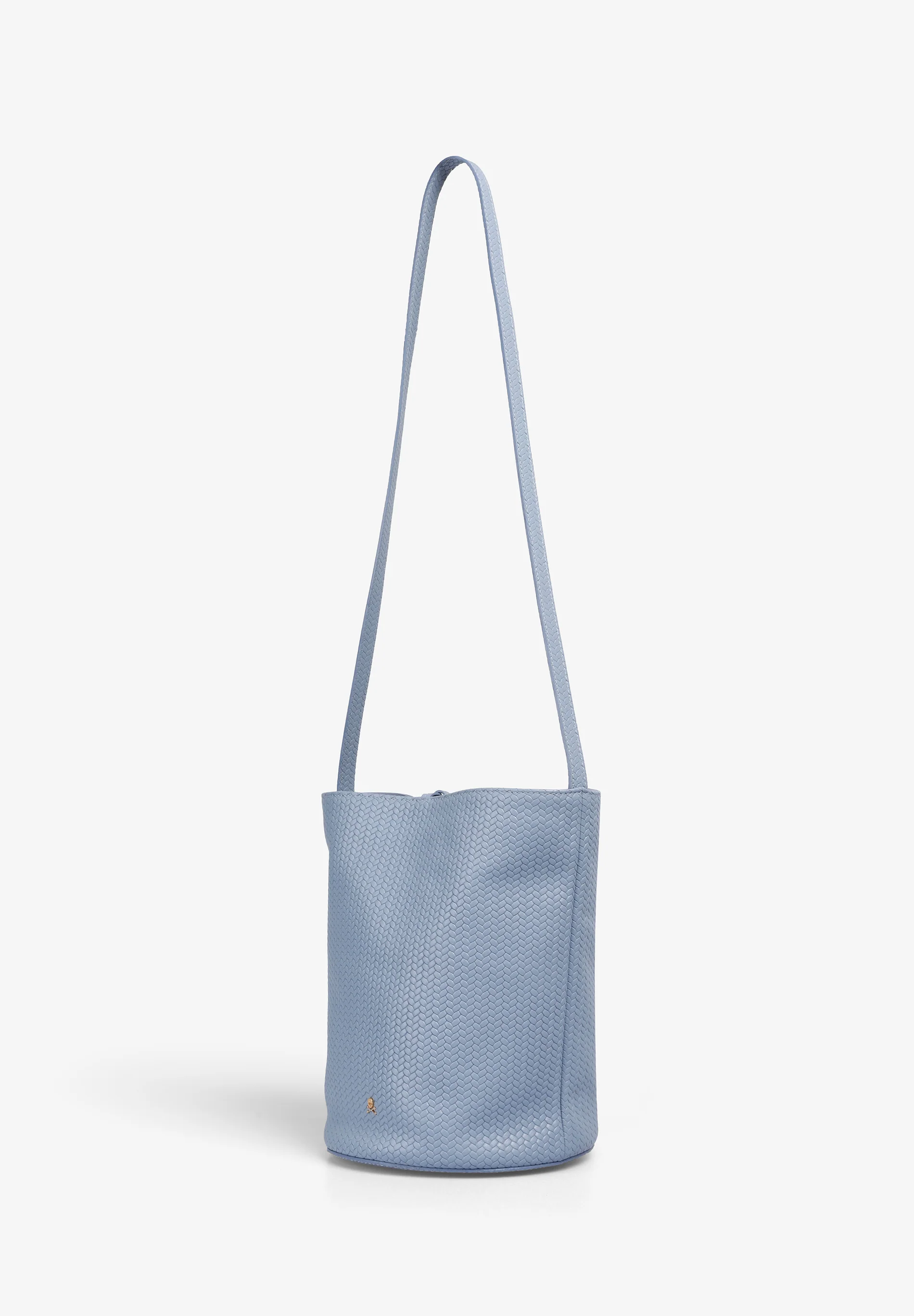 BOLSO CUBO 100% PIEL TRENZADO