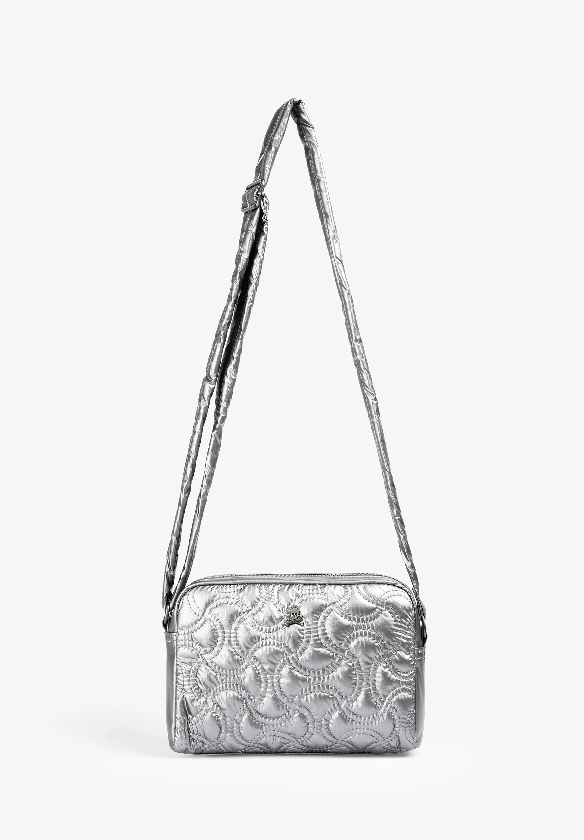 BOLSO BANDOLERA METALIZADO ACOLCHADO