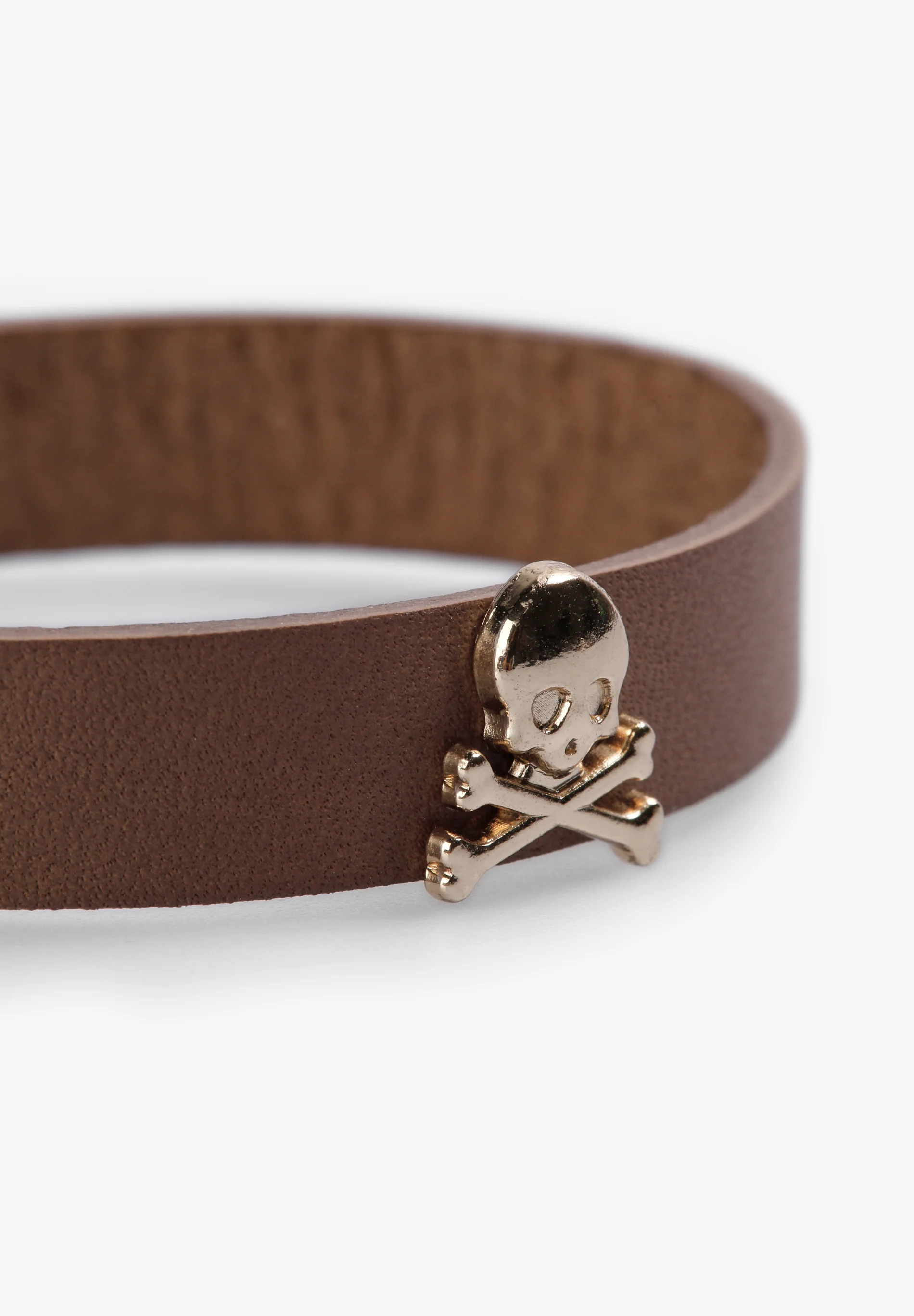 PULSERA PIEL CALAVERAS