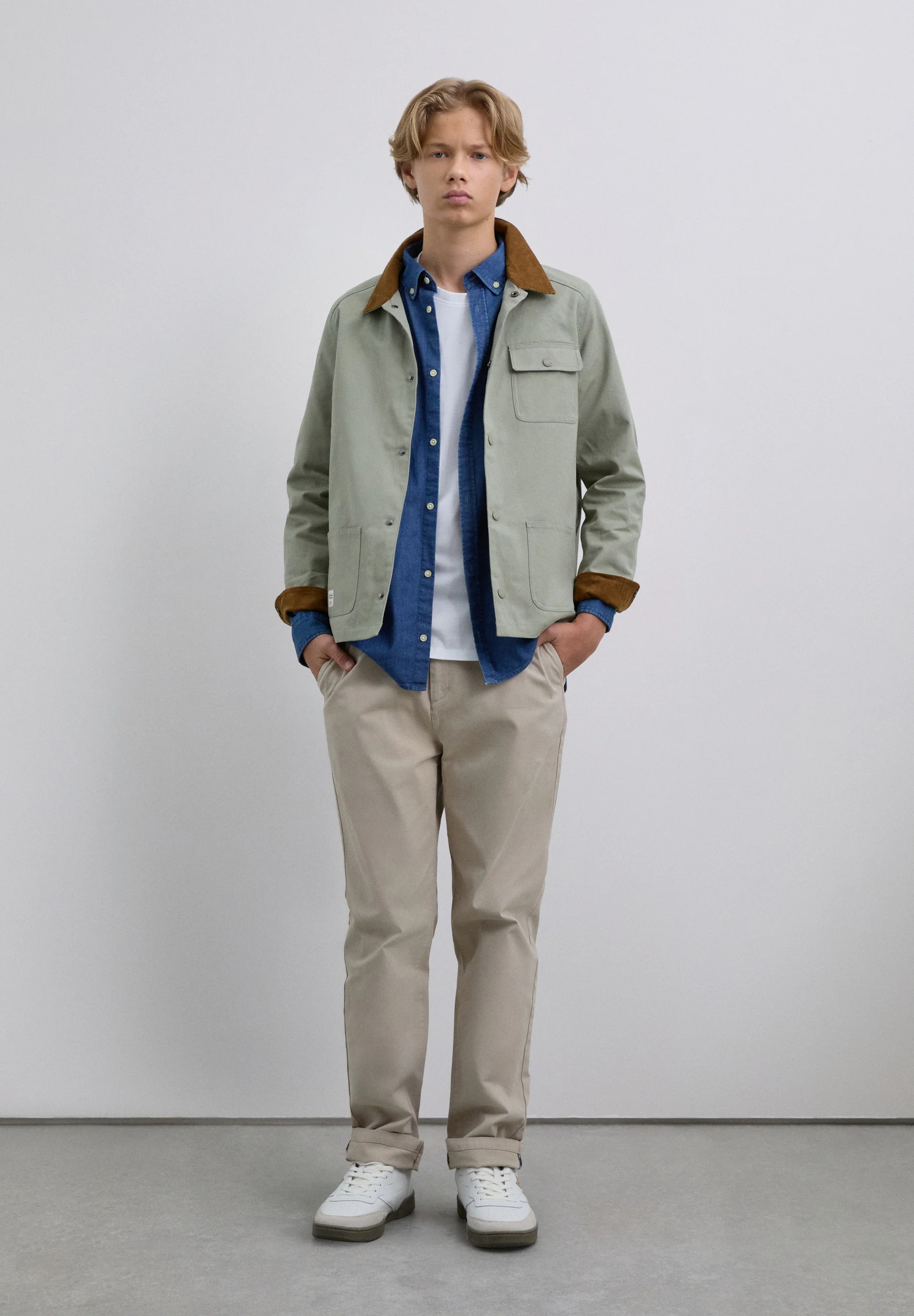 CHAQUETA CUELLO CAMISERO